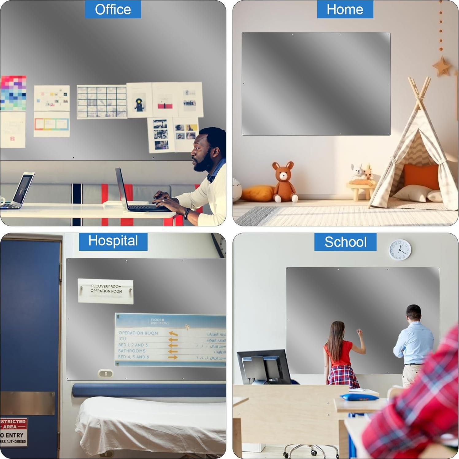 Tablero Magnético Ireer de Acero 76 x 36 cm para Notas