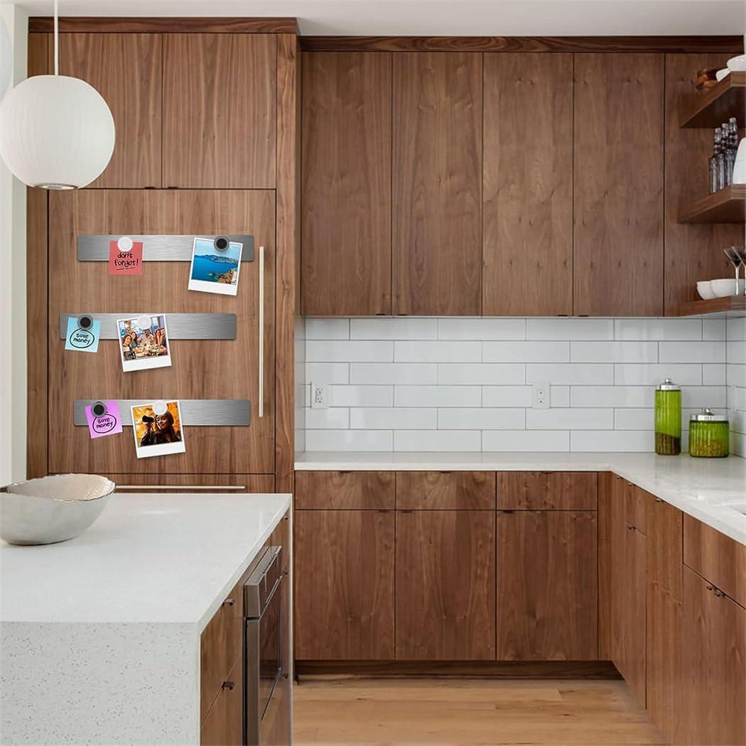 Tablero Magnético de Hierro Inoxidable CUNQN 30.5x2.8cm 6 Piezas