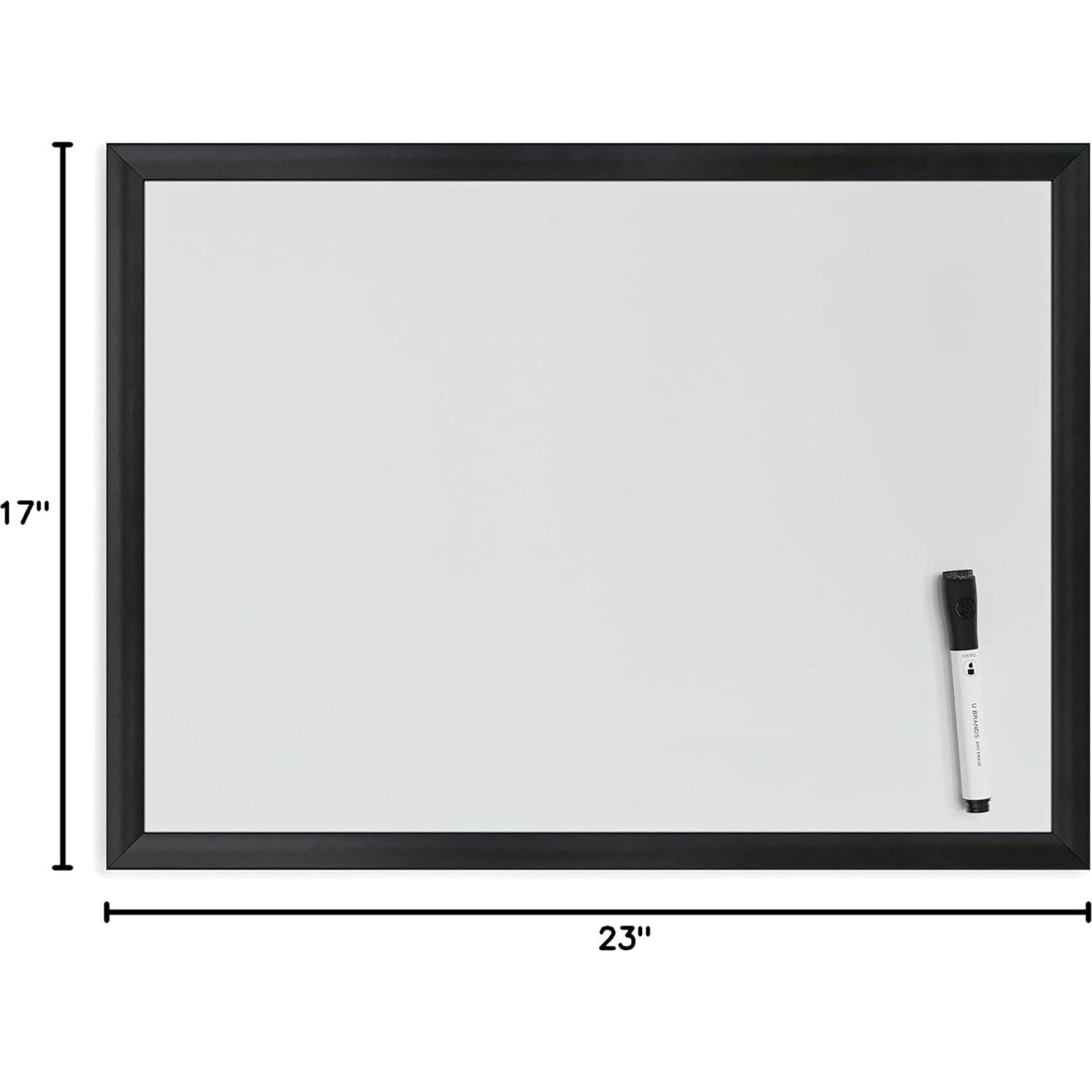 Tablero Magnético Borrado en Seco U Brands 58.4x43.2cm Negro