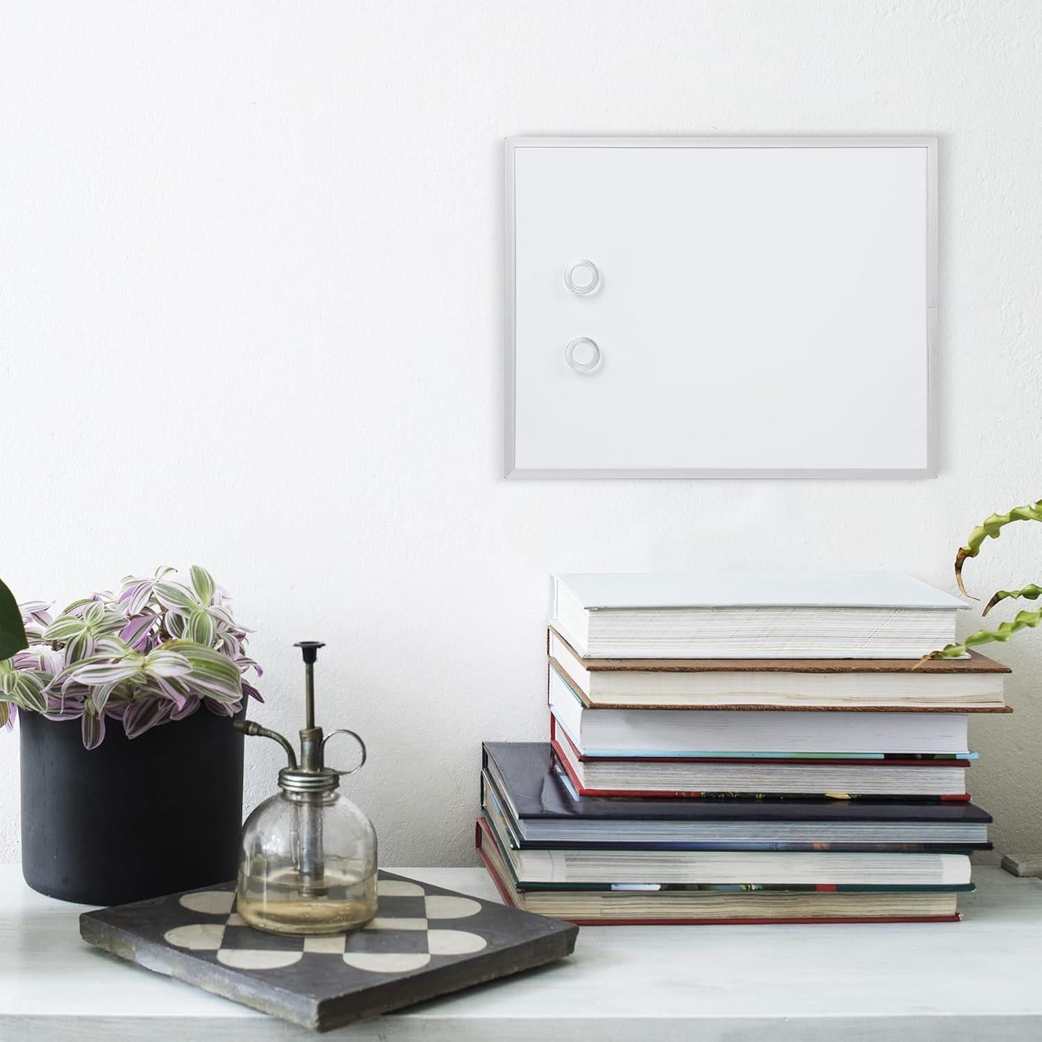 Pizarra Blanca Magnética Amazon Basics 28x36 cm con Marco de Aluminio