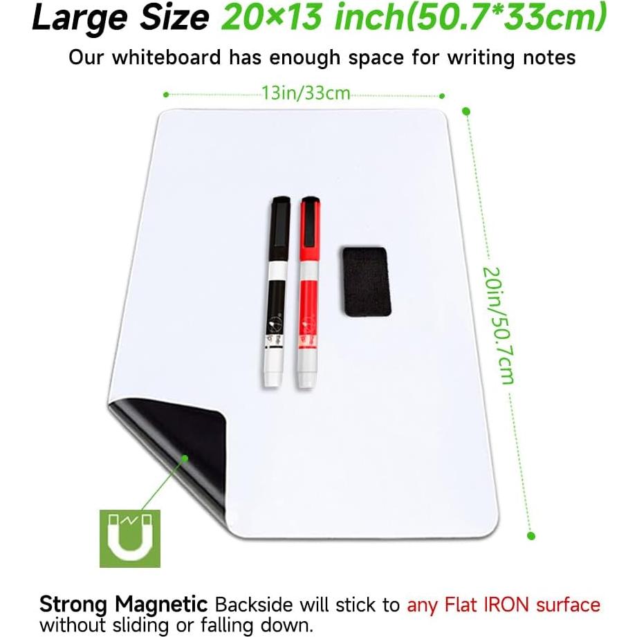 Pizarra Blanca Magnética ANLIOTE 50.8x33 cm para Refrigerador