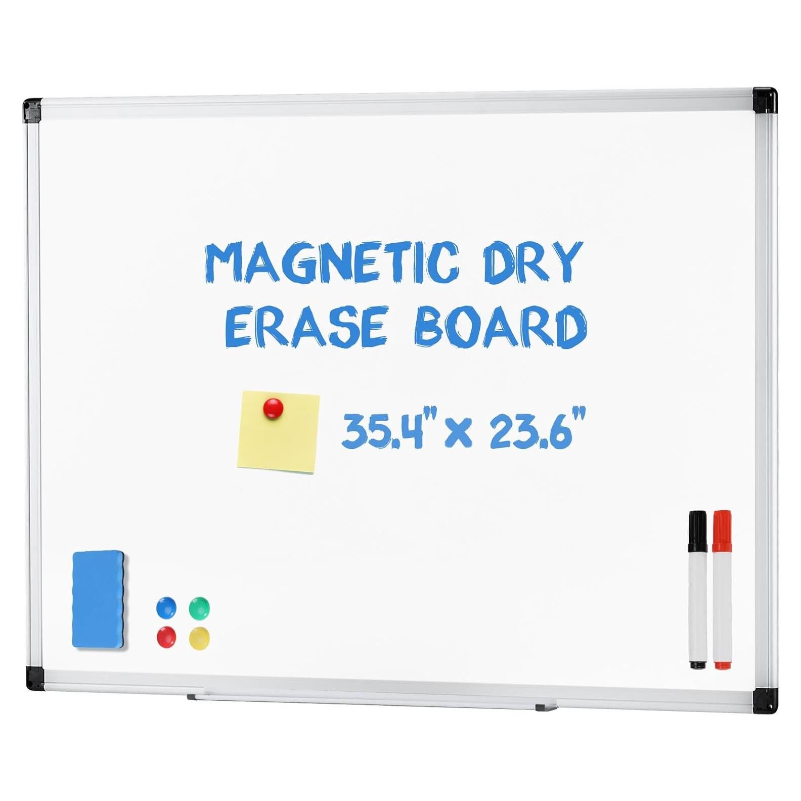 Pizarra Blanca Magnética DUMOS 91.44x60.96 cm con Accesorios