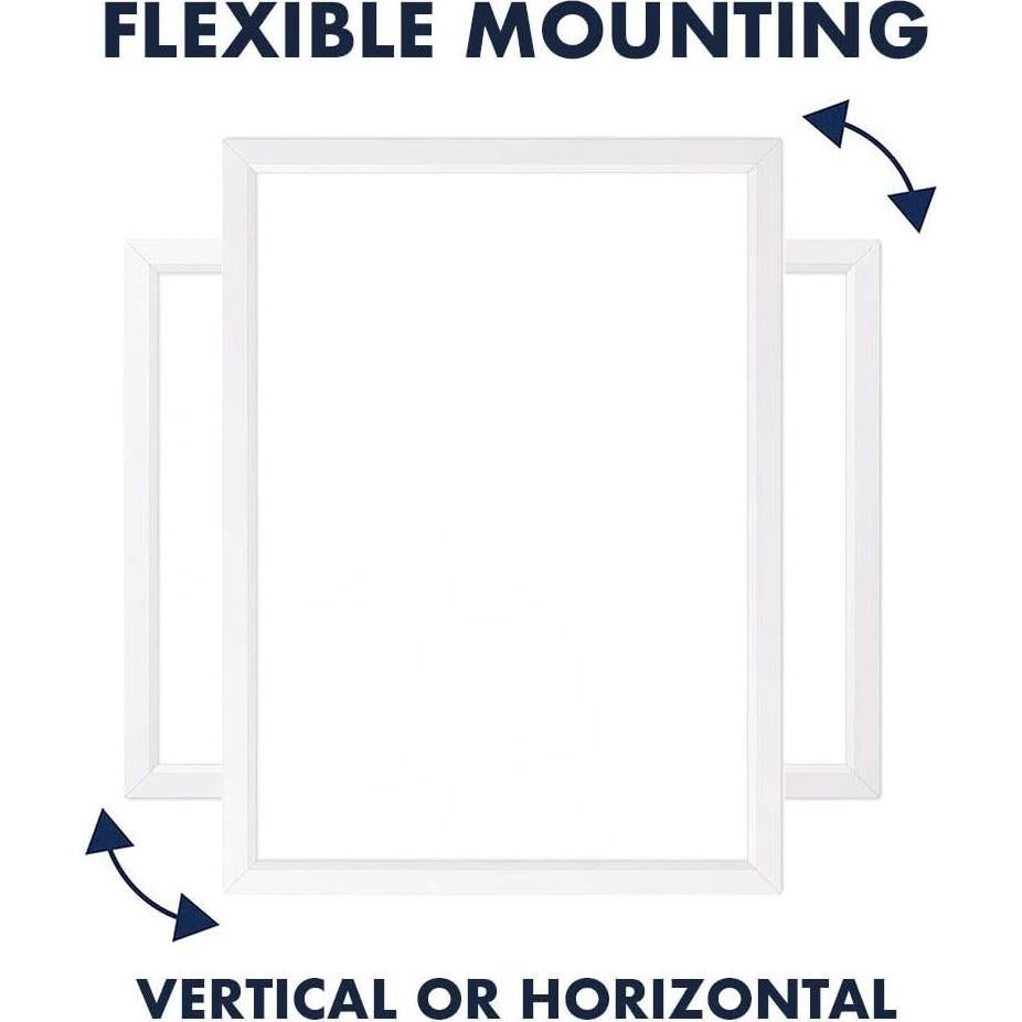 Tablero Blanco Magnético Borrado en Seco Quartet 43x58 cm
