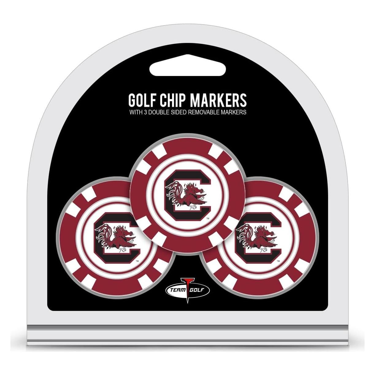 Fichas de Poker Team Golf NCAA con Marcadores Doble Cara