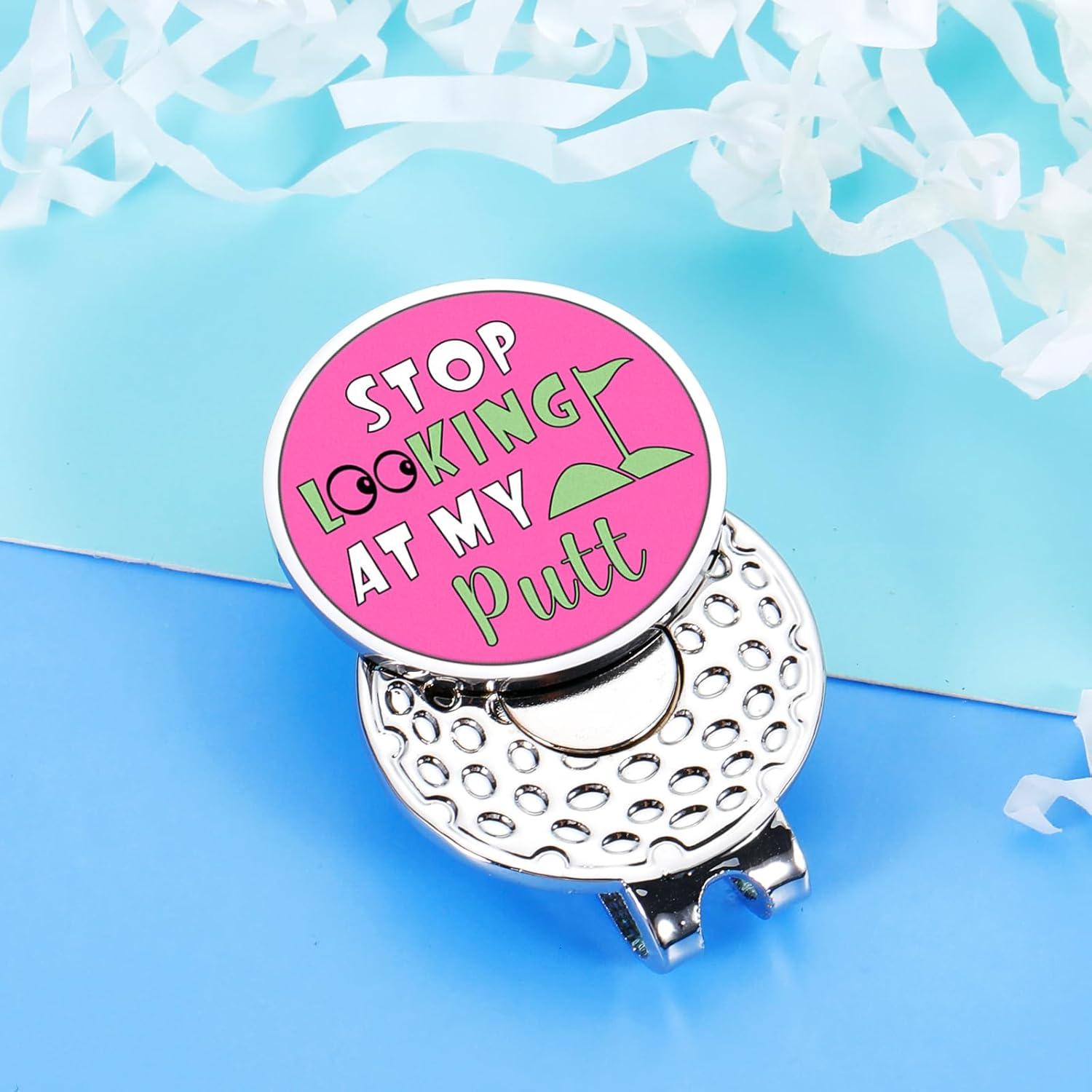 Marcador de Pelota de Golf Rosa Aeolussoms Clip de Sombrero