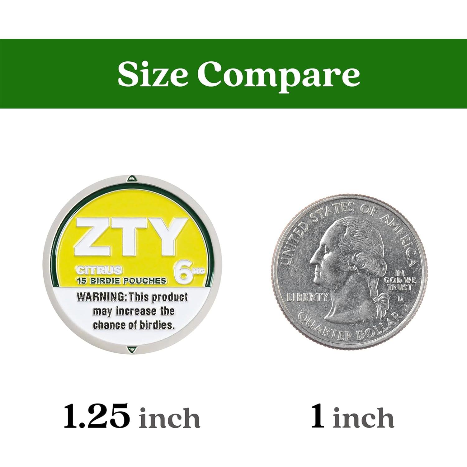 Marcador de Pelota de Golf ZEETY ZTY-BM-MF2 Metal Amarillo