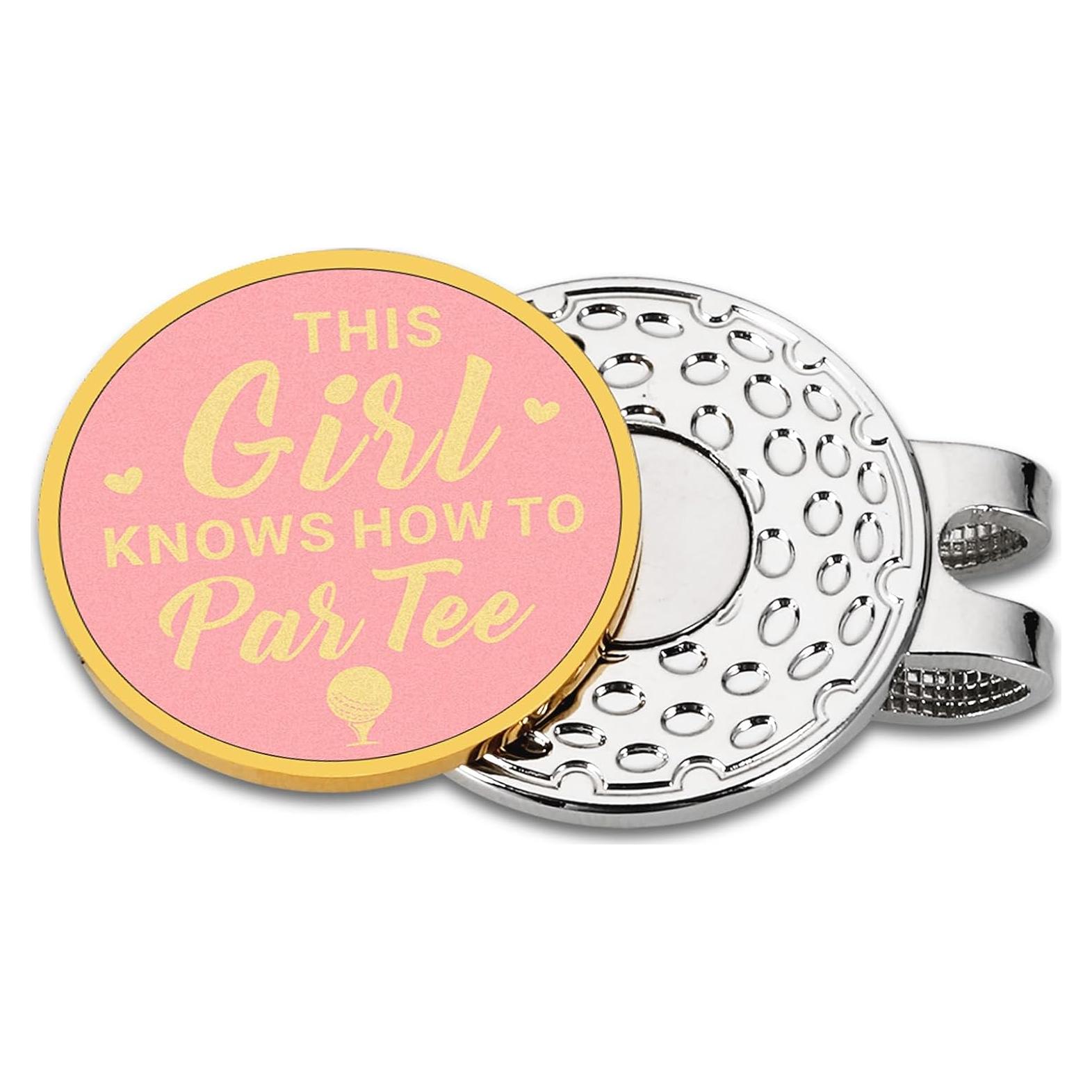 Marcador de Bola de Golf Rosa Sophauteem con Clip Magnético
