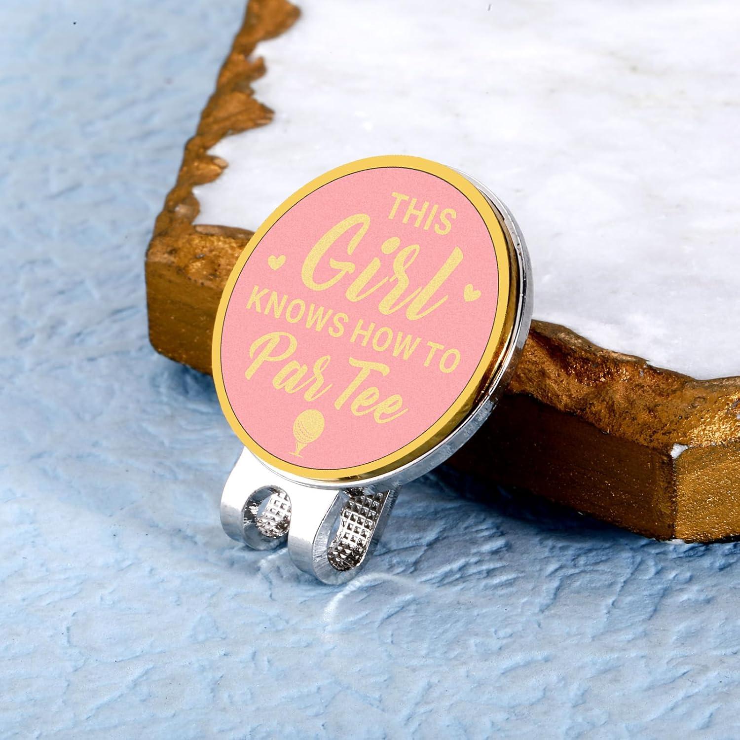 Marcador de Bola de Golf Rosa Sophauteem con Clip Magnético