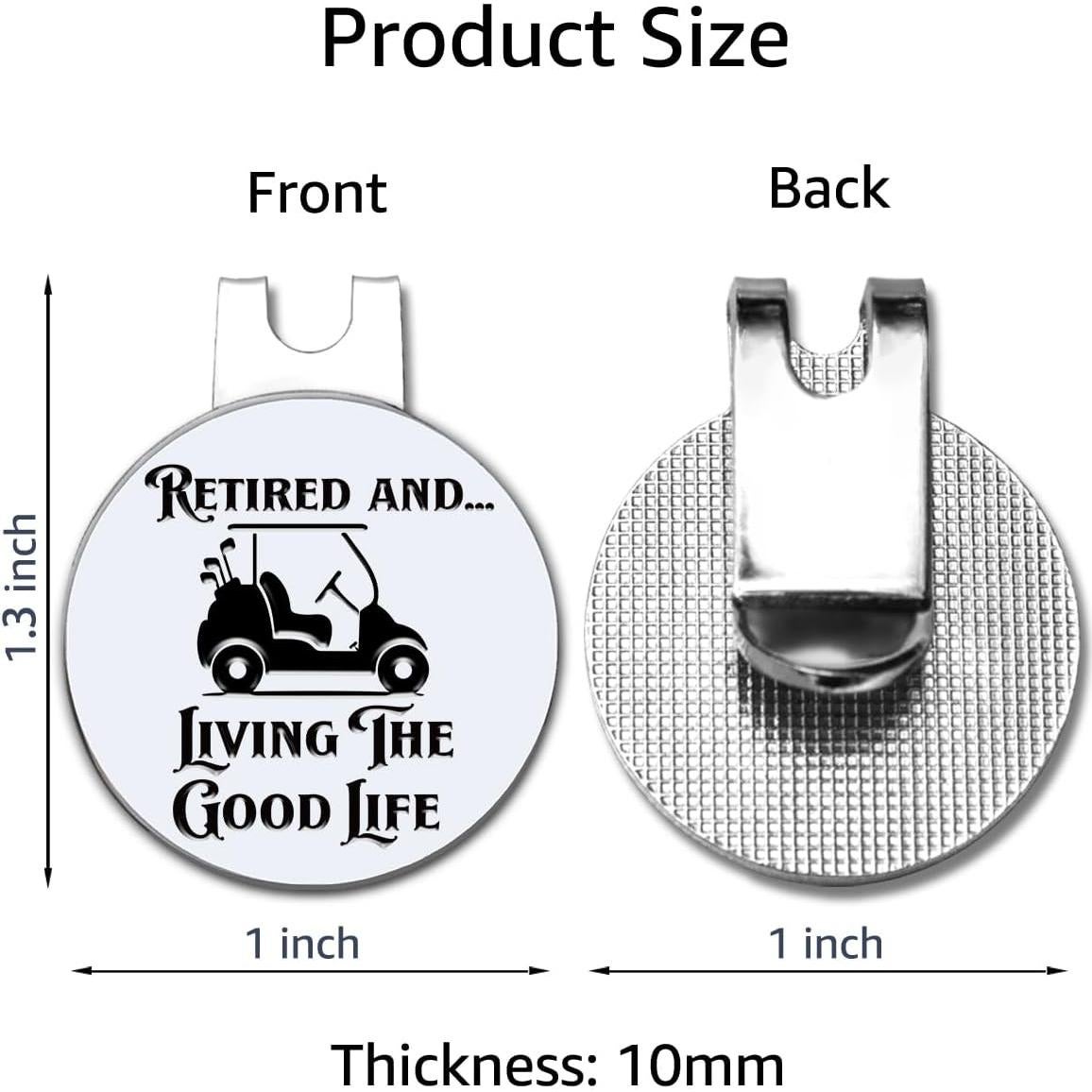 Marcador de Bola de Golf Hafhue con Clip Magnético - Regalo Duradero