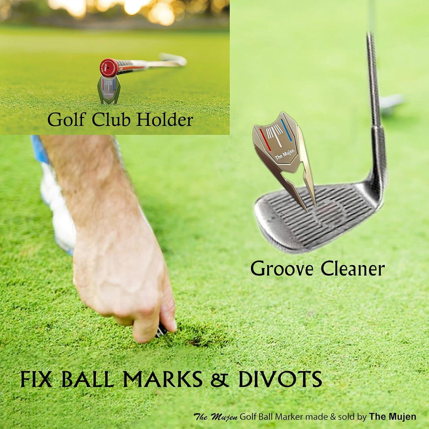 Marcador de Pelota de Golf The Mujen con Herramienta de Divot