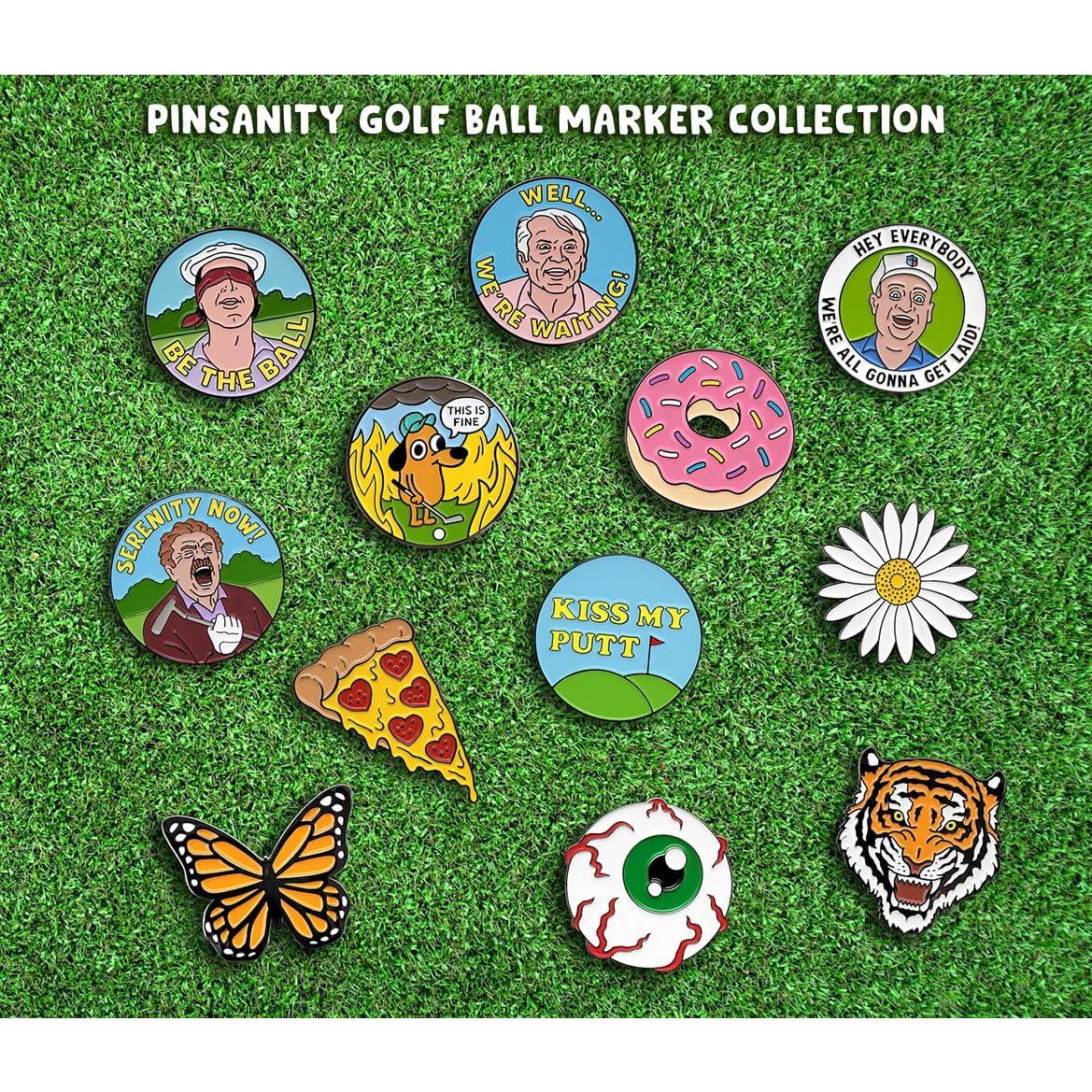 Marcador de Pelota de Golf Pinsanity PS-SN25 con Clip