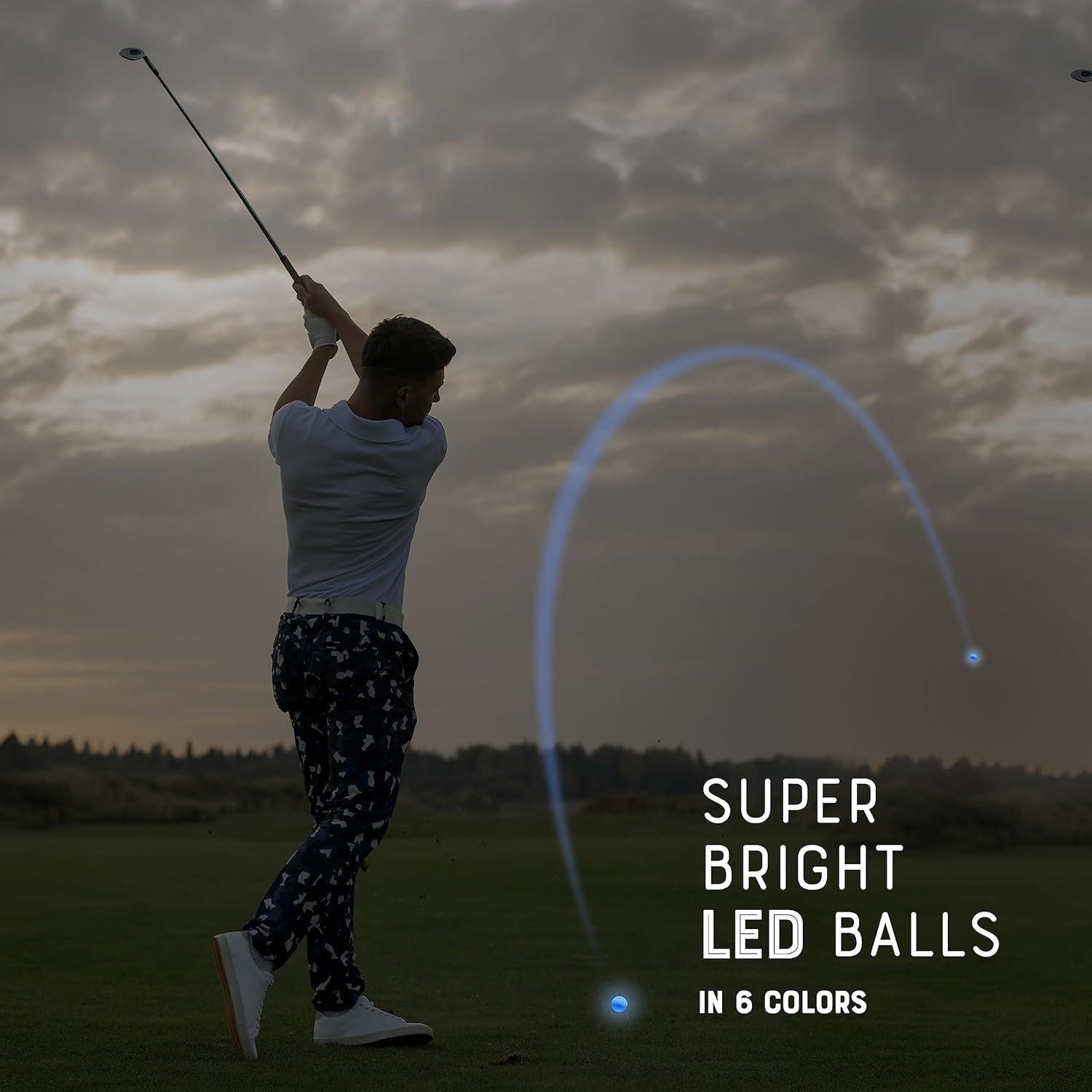 Pelotas de Golf LED Nocturnas Center Coast - Set de 6