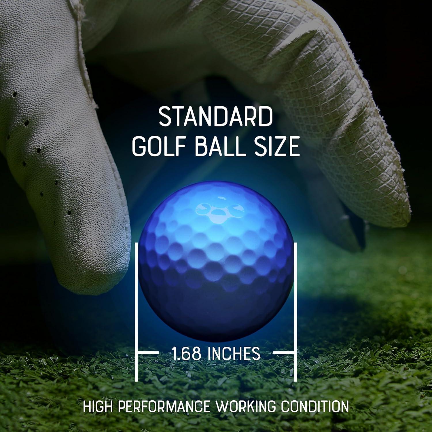 Pelotas de Golf LED Nocturnas Center Coast - Set de 6