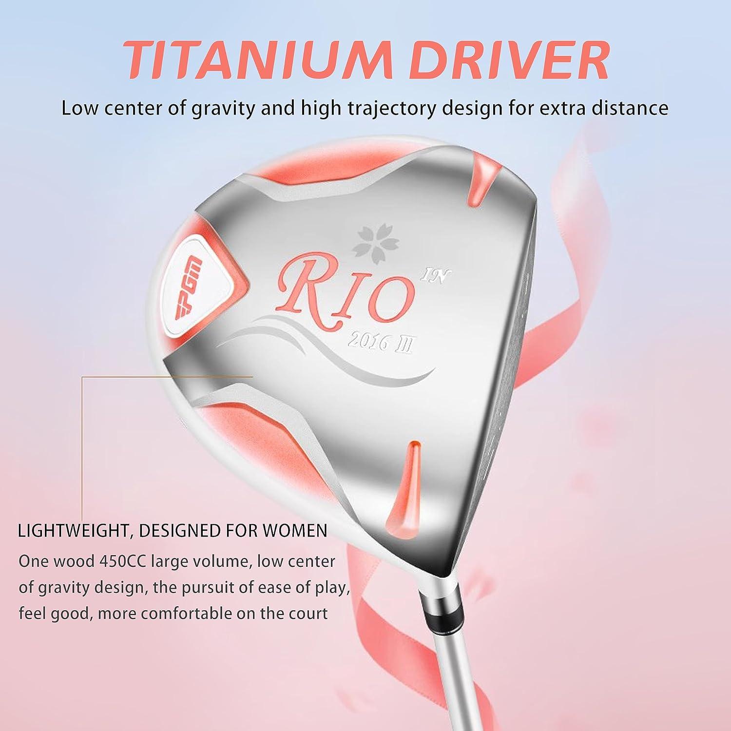 Conjunto de Palos de Golf PGM para Mujeres 4 Piezas Grafito