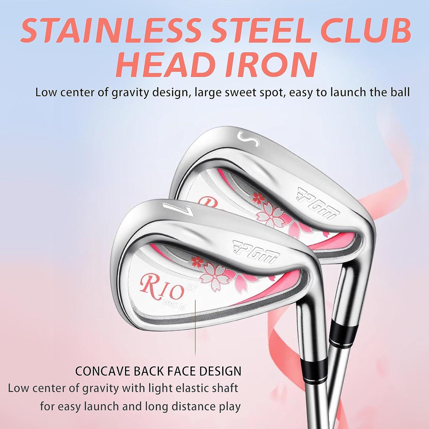 Conjunto de Palos de Golf PGM para Mujeres 4 Piezas Grafito