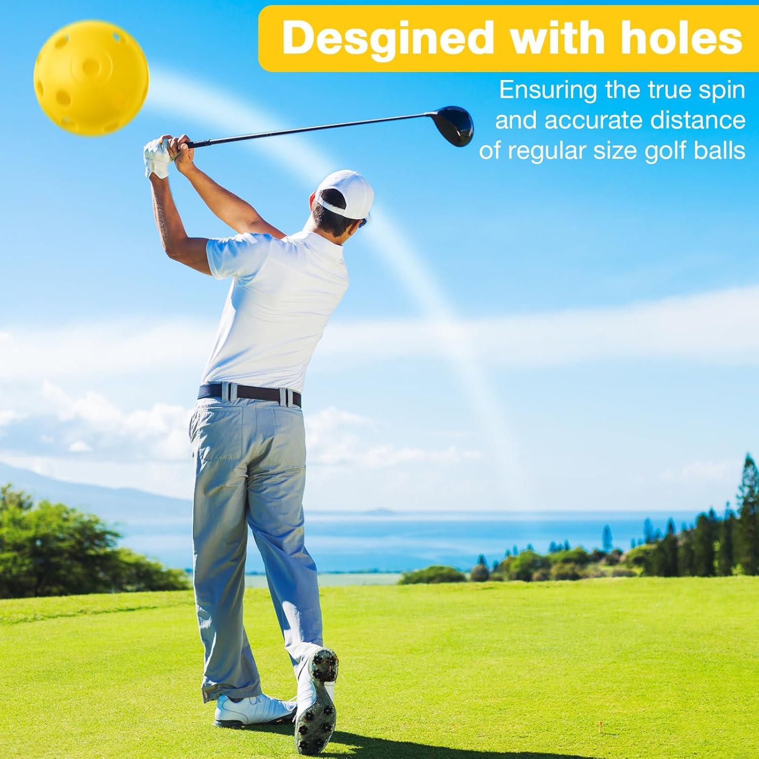 80 Pelotas de Golf de Práctica MiniInflat 42 mm Amarillo