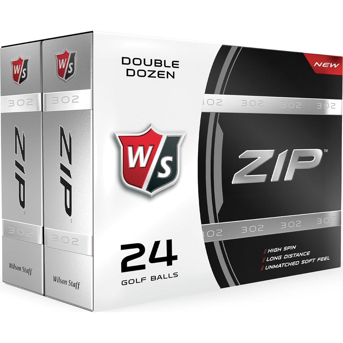 Bolas de Golf WILSON Staff Zip - Paquete de 24 Blancas