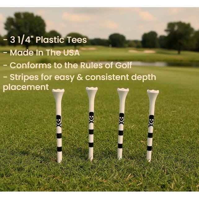 Tees de Golf de Plástico NorthPointe 8.26 cm - 100 Unidades