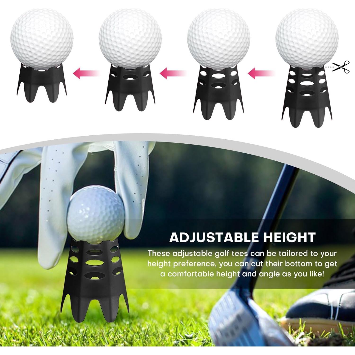 Tees de Golf Rolitwils 24 Piezas Ajustables para Práctica