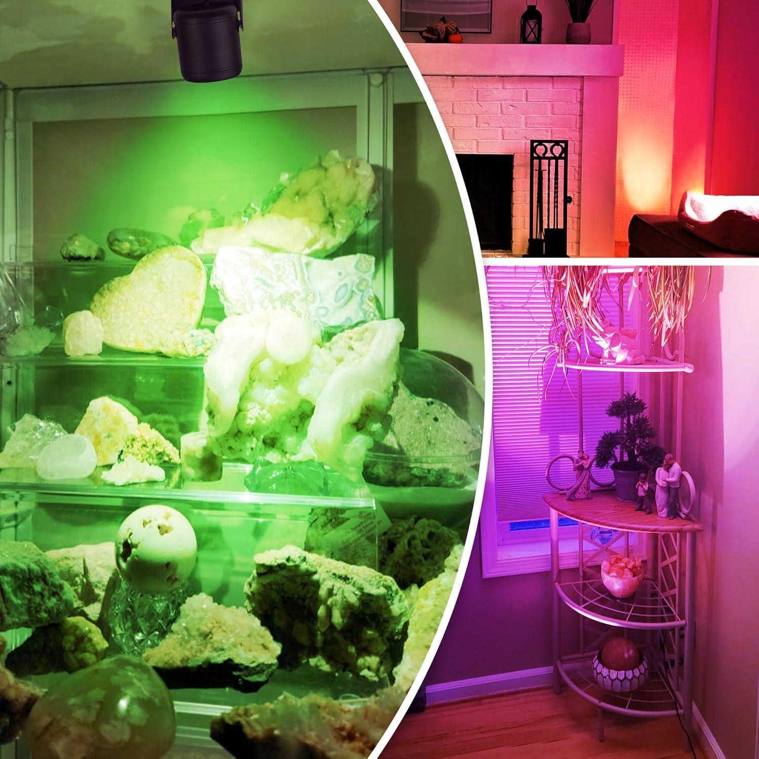 Luces Spot LED RGBW URTOM 6W Control Remoto 16 Colores