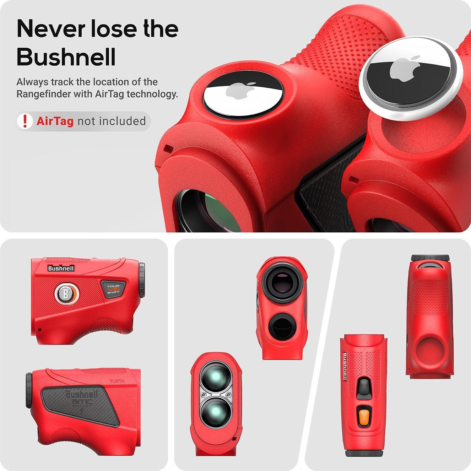 Funda de Silicona TUSITA para Medidor Bushnell TOUR V6 - Rojo