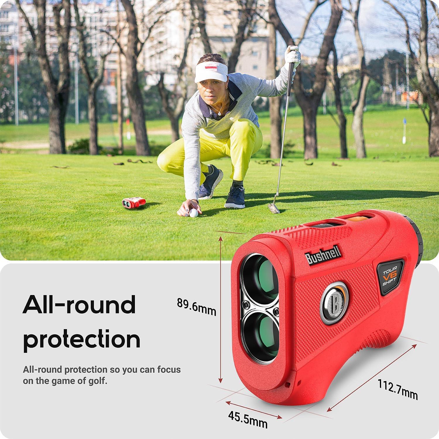 Funda de Silicona TUSITA para Medidor Bushnell TOUR V6 - Rojo