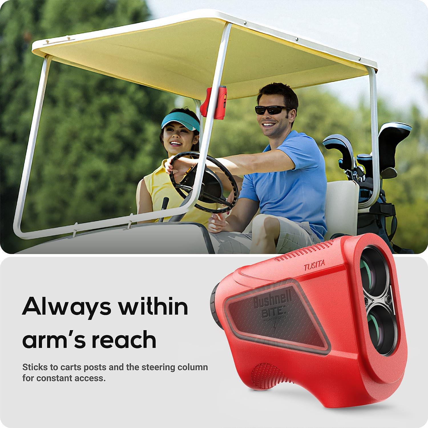 Funda de Silicona TUSITA para Medidor Bushnell TOUR V6 - Rojo