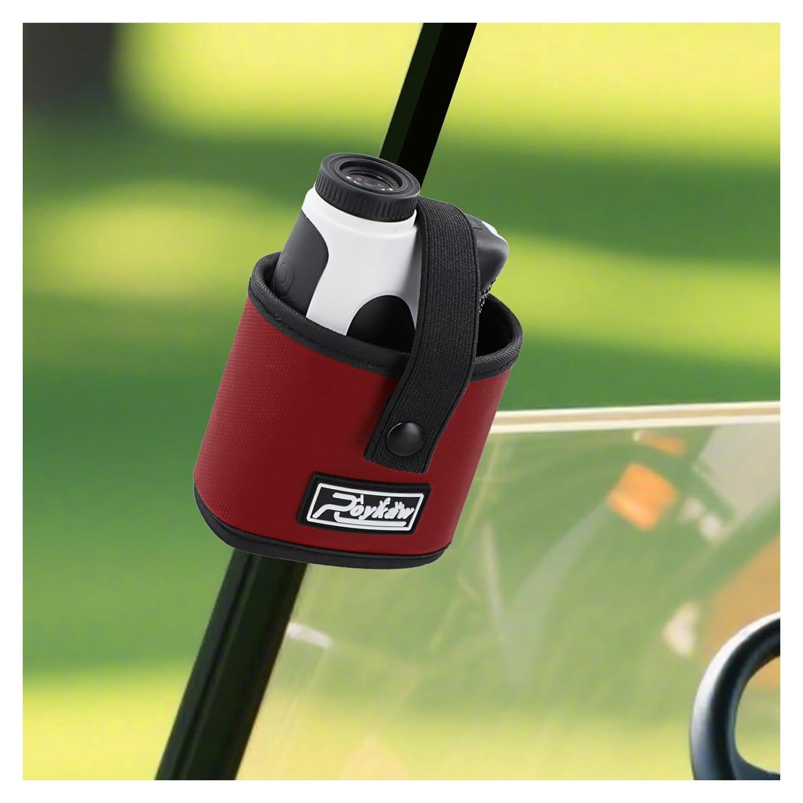 Soporte para Medidor de Distancia de Golf Roykaw Rojo