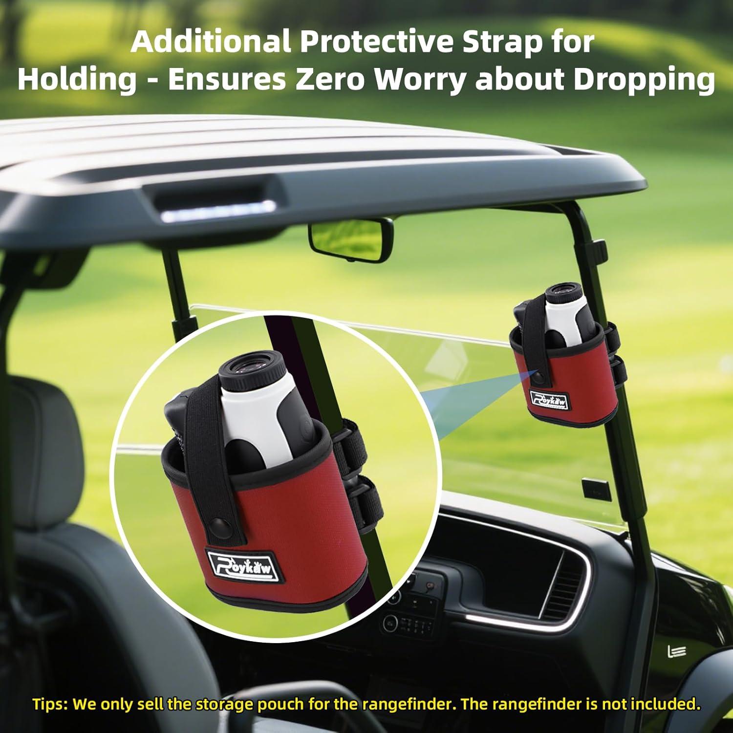 Soporte para Medidor de Distancia de Golf Roykaw Rojo