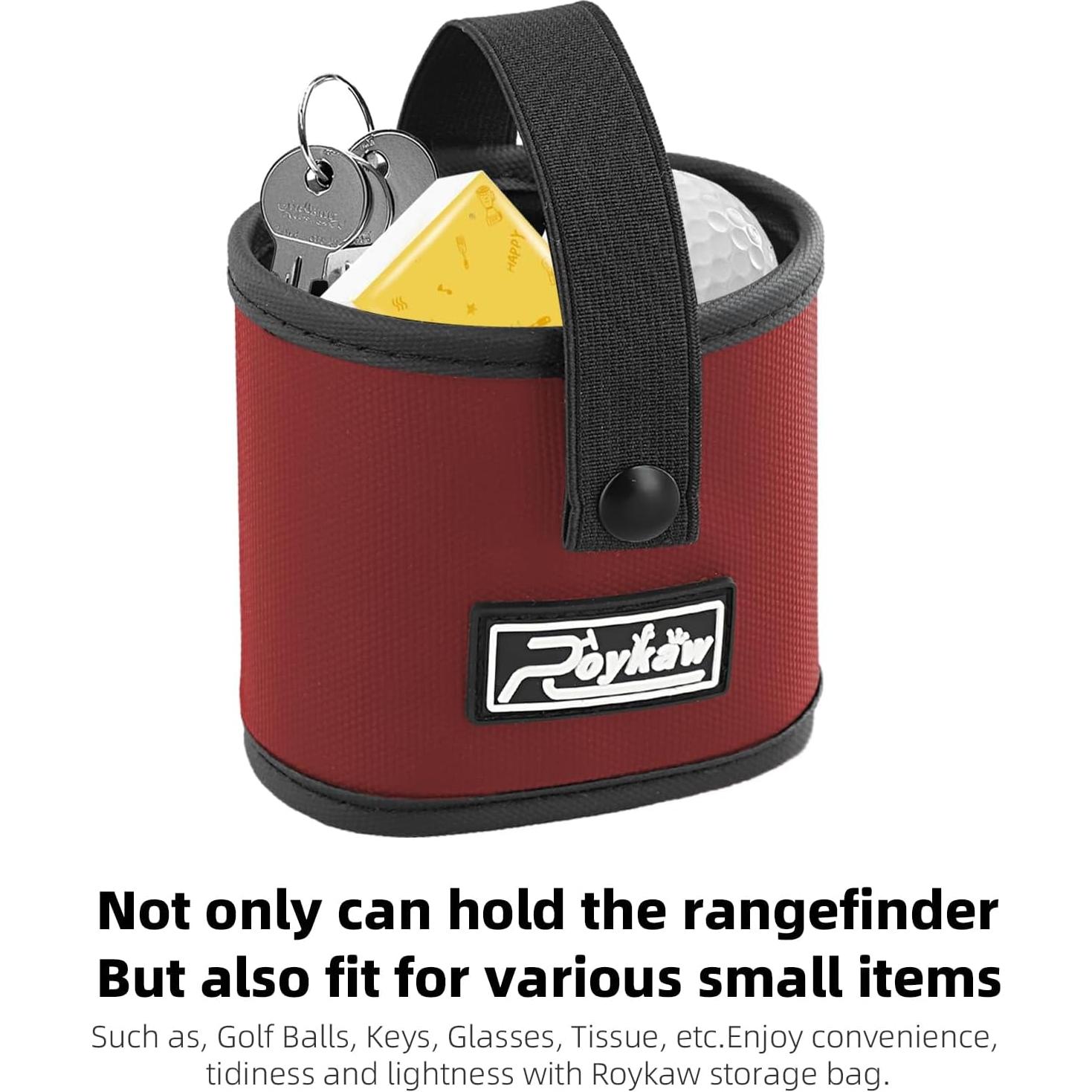 Soporte para Medidor de Distancia de Golf Roykaw Rojo