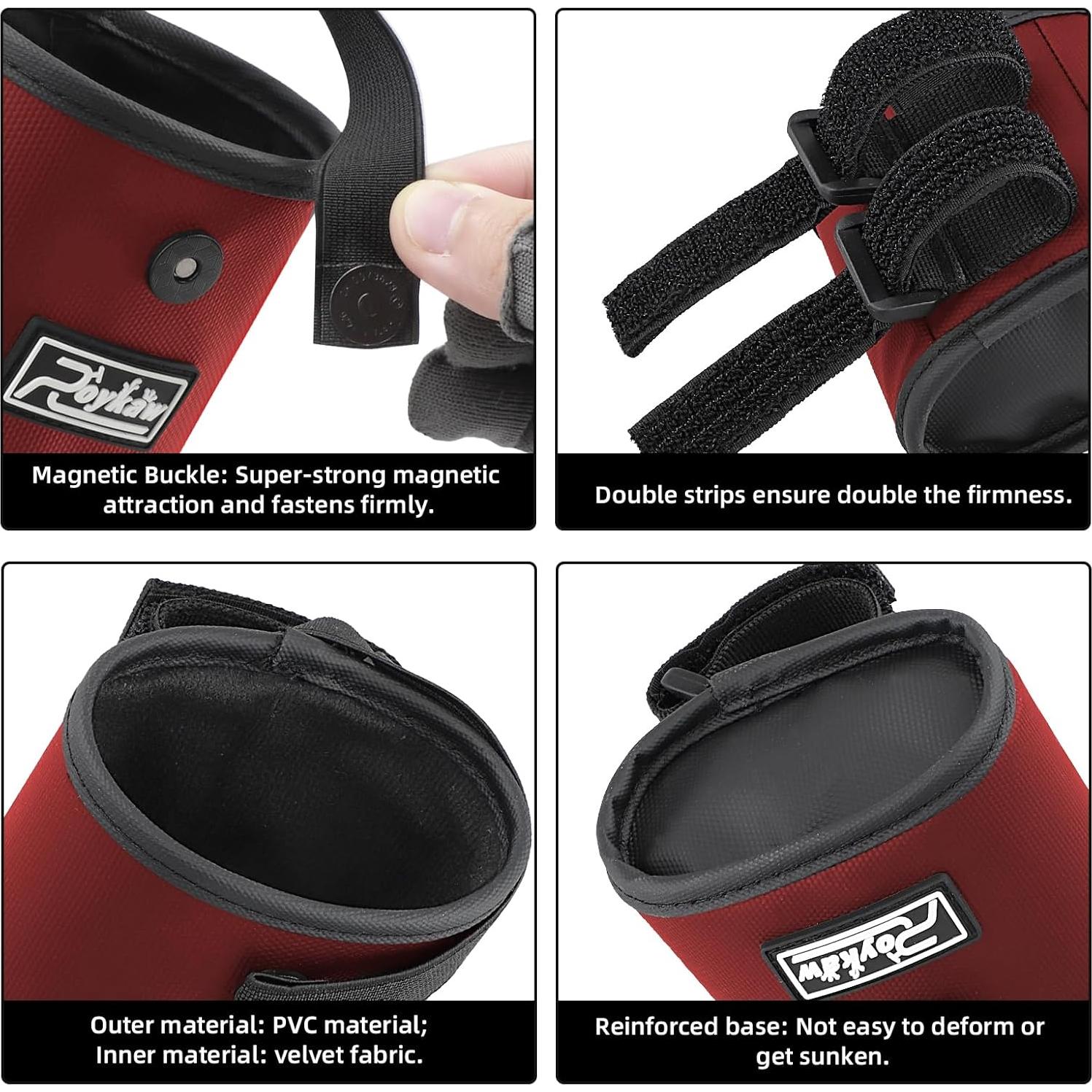 Soporte para Medidor de Distancia de Golf Roykaw Rojo