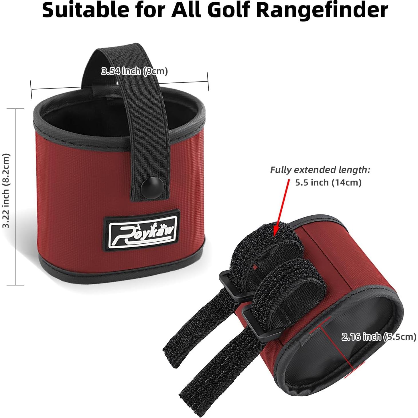 Soporte para Medidor de Distancia de Golf Roykaw Rojo