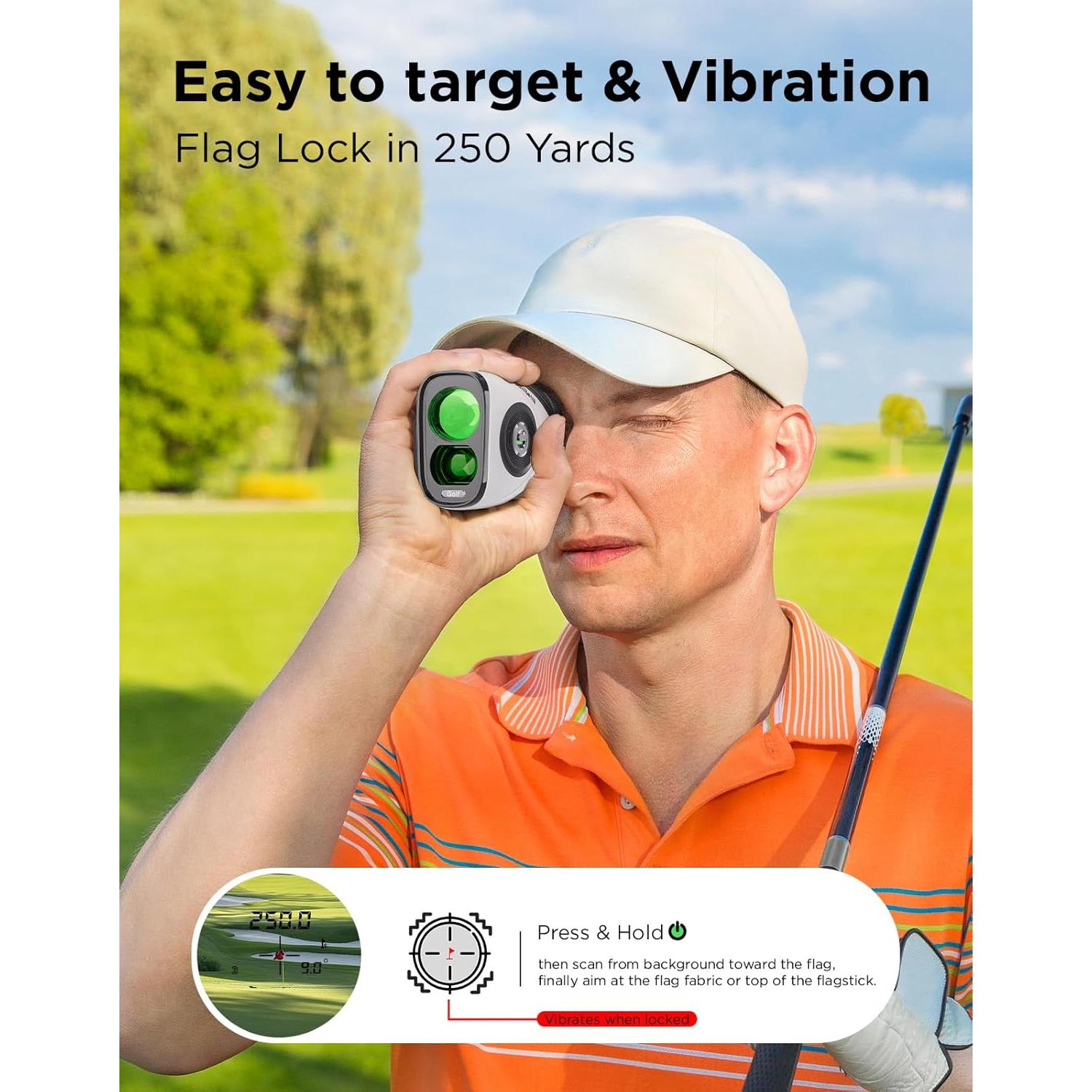 Buscador de Distancia de Golf BirdieBeam G888 1,097m 7X