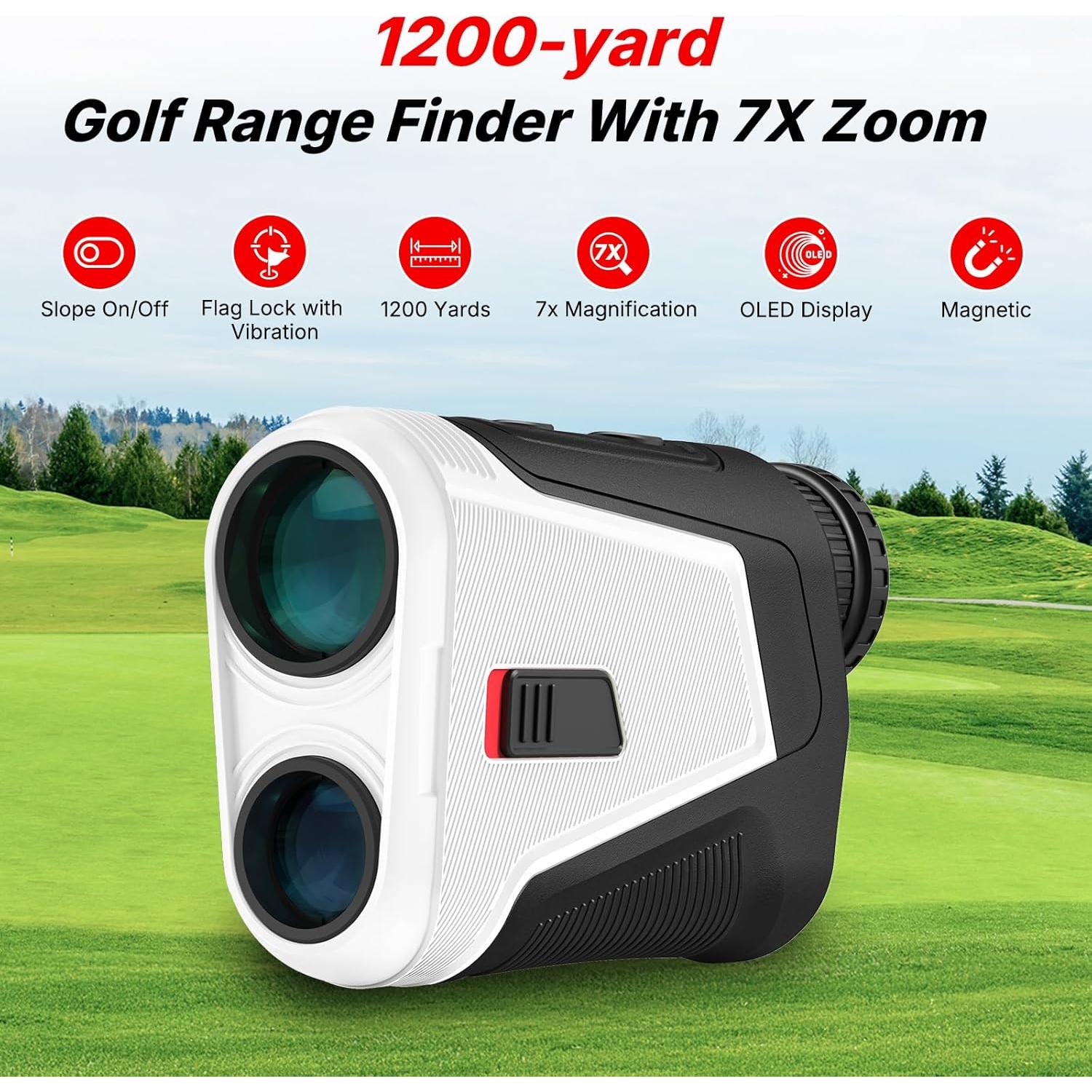 Medidor de Distancia de Golf WOSPORTS L-06G OLED 1200m