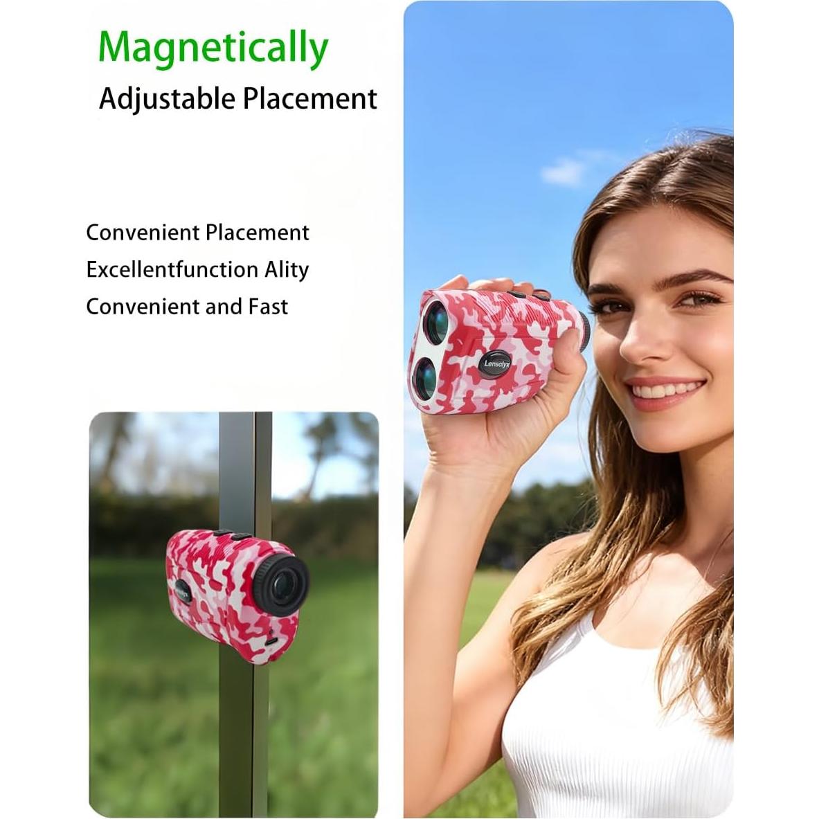 Medidor de Distancia Laser Lensalyx SH106 para Golf 1200m