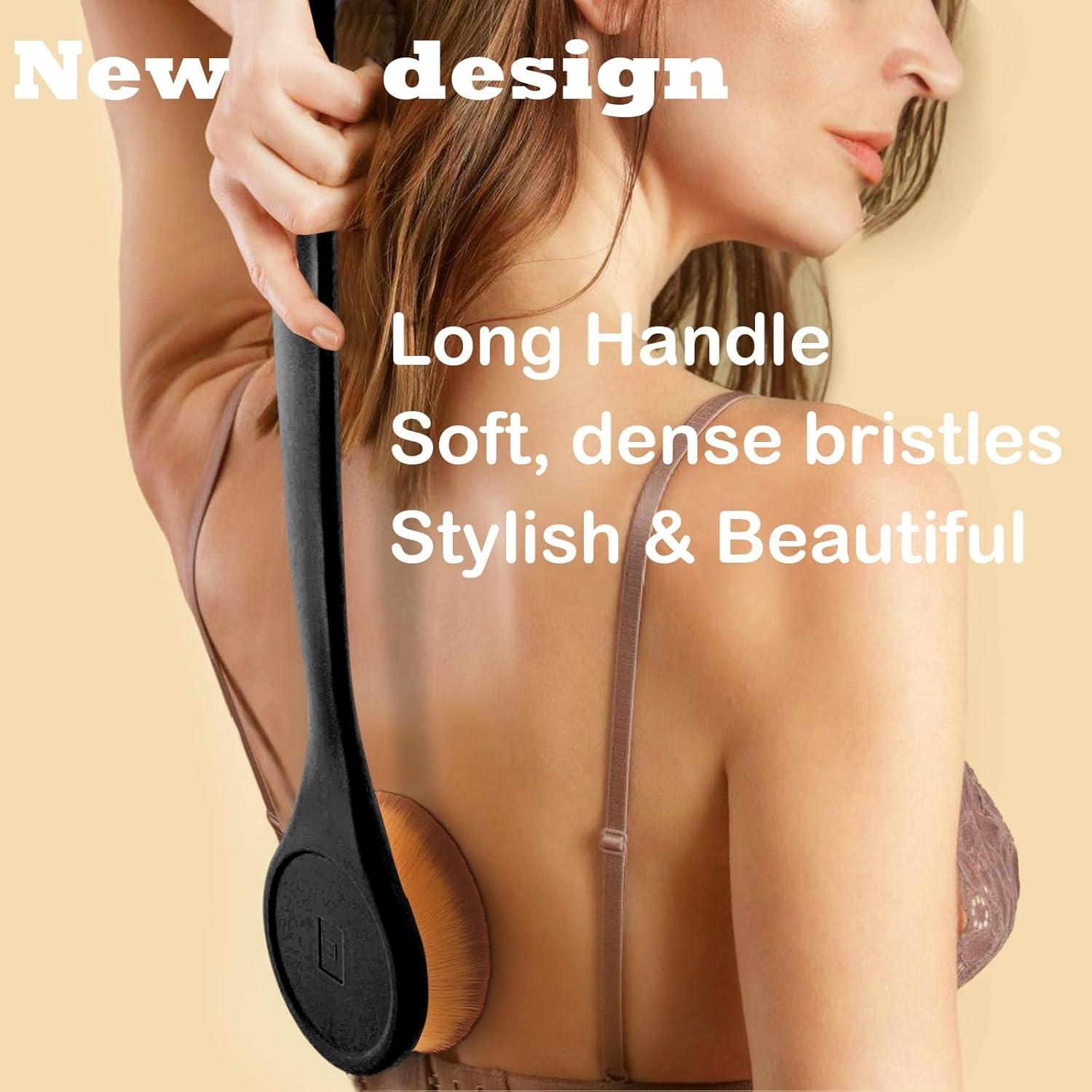 Brocha de Maquillaje Corporal EOICCEOH 36 cm Mango Largo