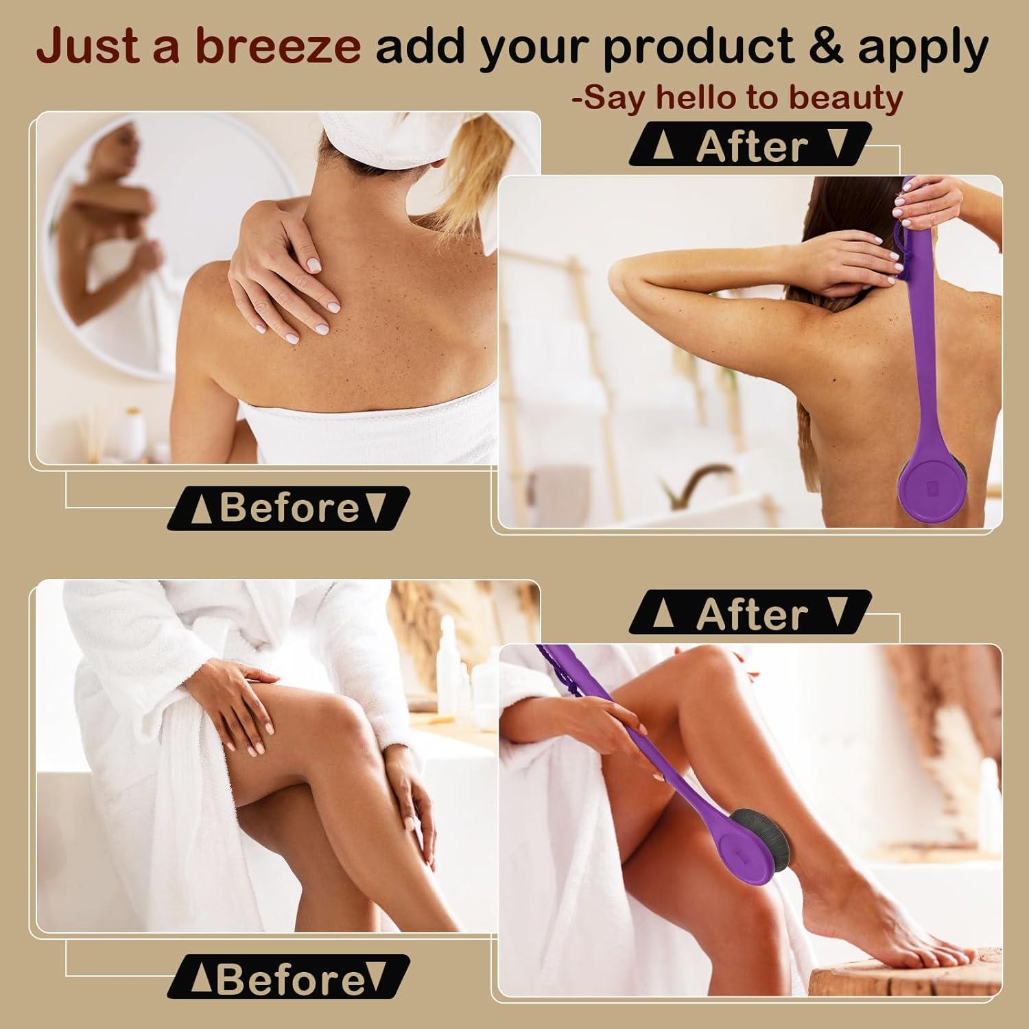 Aplicador de Loción para Espalda EOICCEOH, Mango Largo Curvado