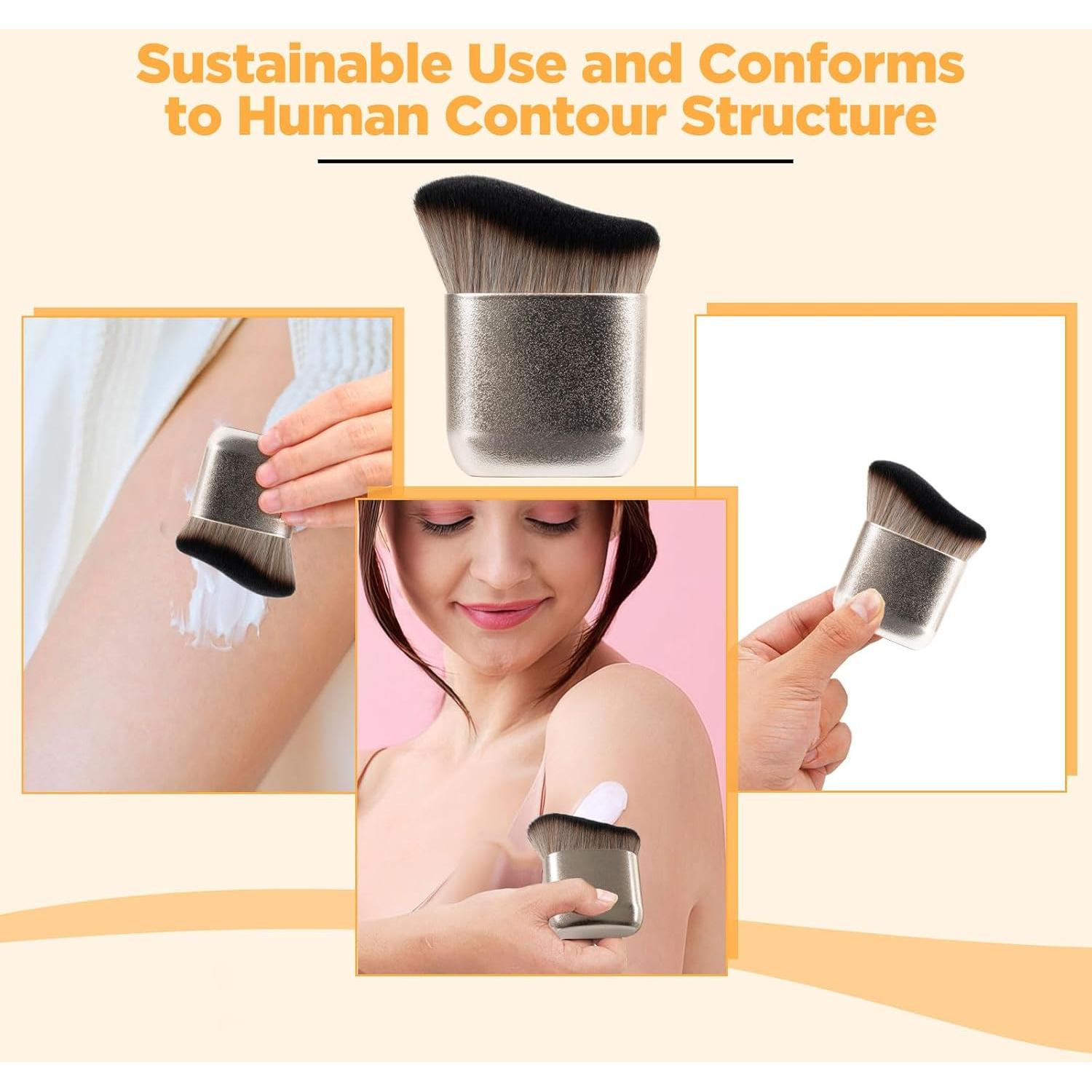 Brocha Autobronceadora QJKLWV Grande para Maquillaje Corporal