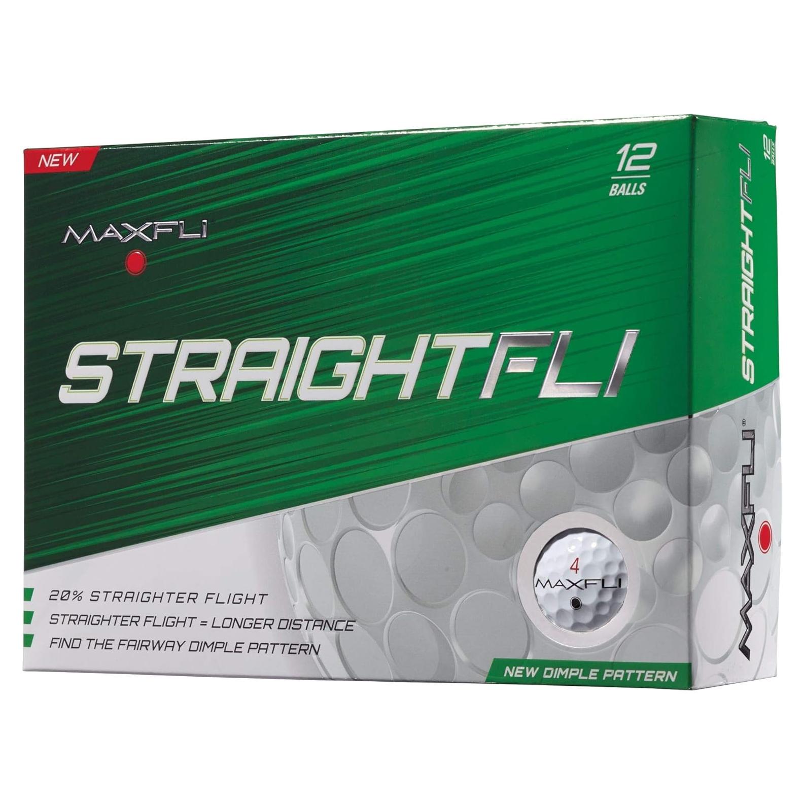 Pelotas de Golf Maxfli StraightFli - Paquete de 12 Unidades