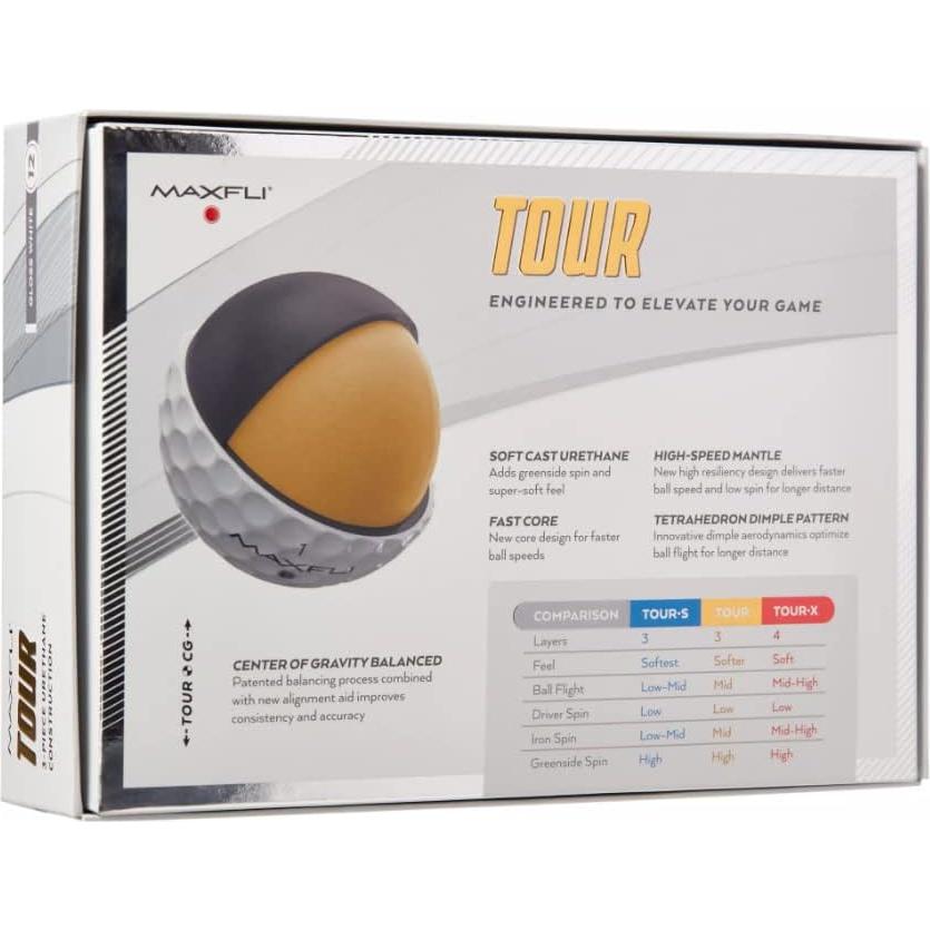 Pelotas de Golf Maxfli 2023 - Paquete de 12 - Uretano