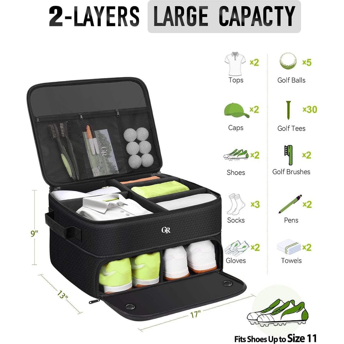 Organizador de Maletero de Golf GLORIEROO 30L Resistente al Agua