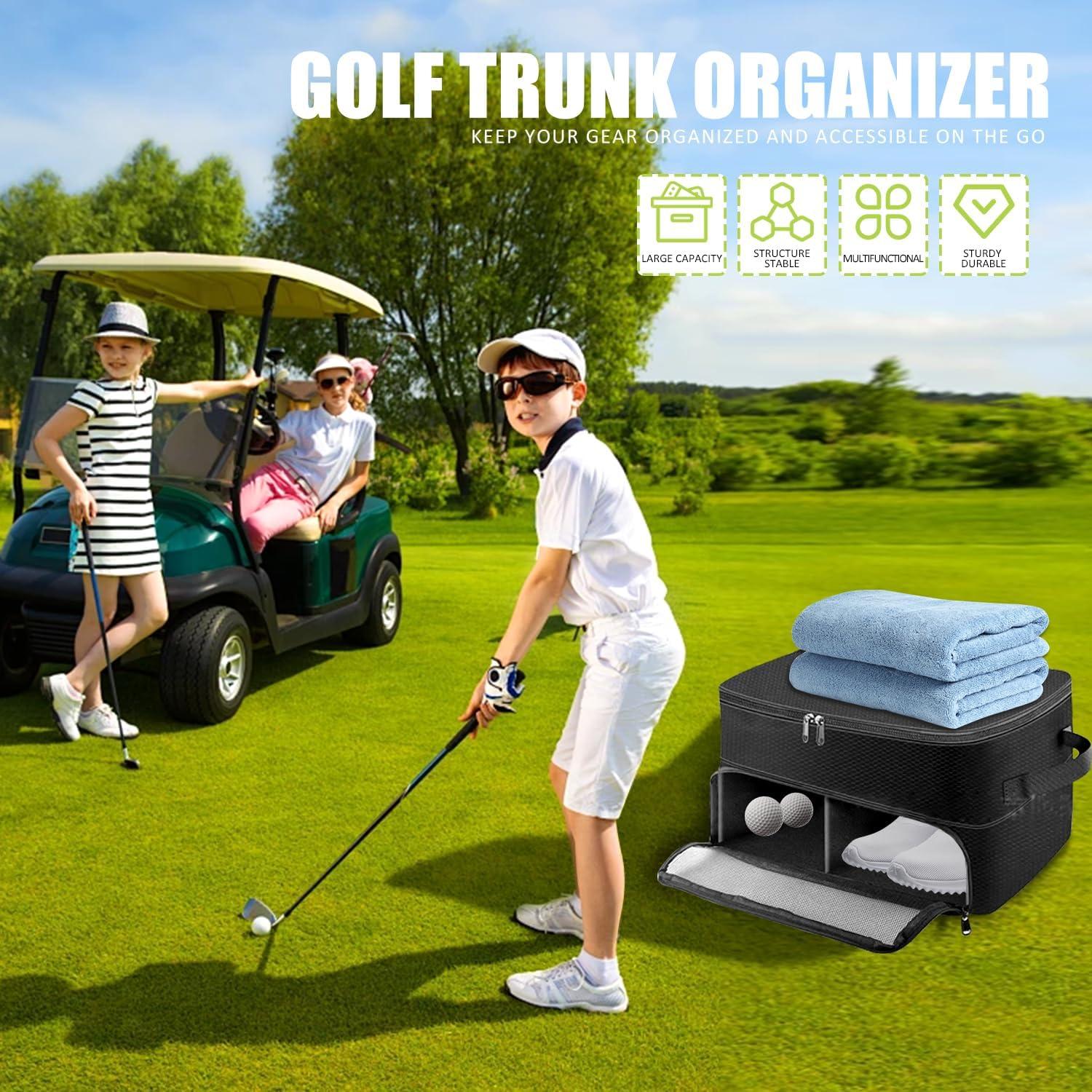 Organizador de Maletero para Golf BIYQFCR 2 Capas Impermeable