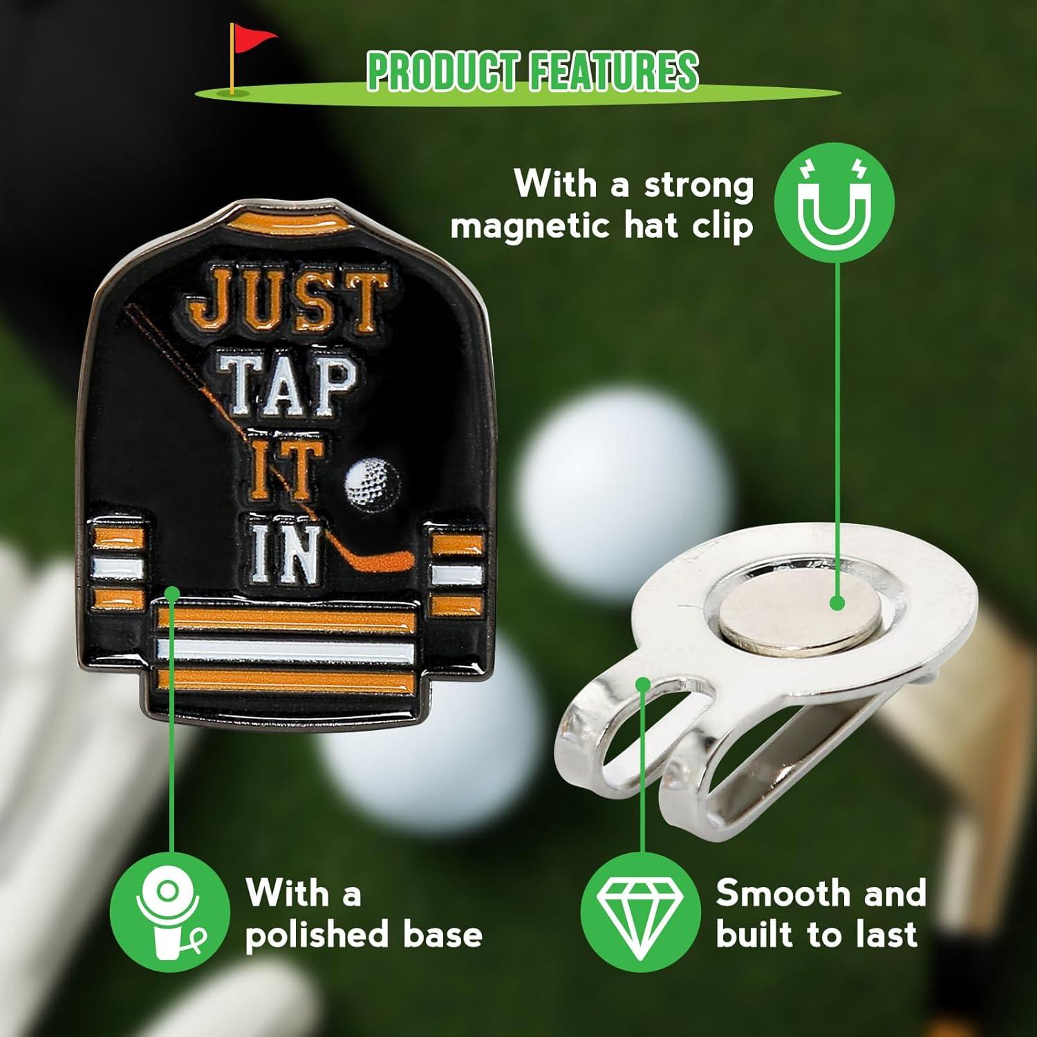 Marcador de Pelota de Golf WUSUTE Happy Gilmore Clip Magnético