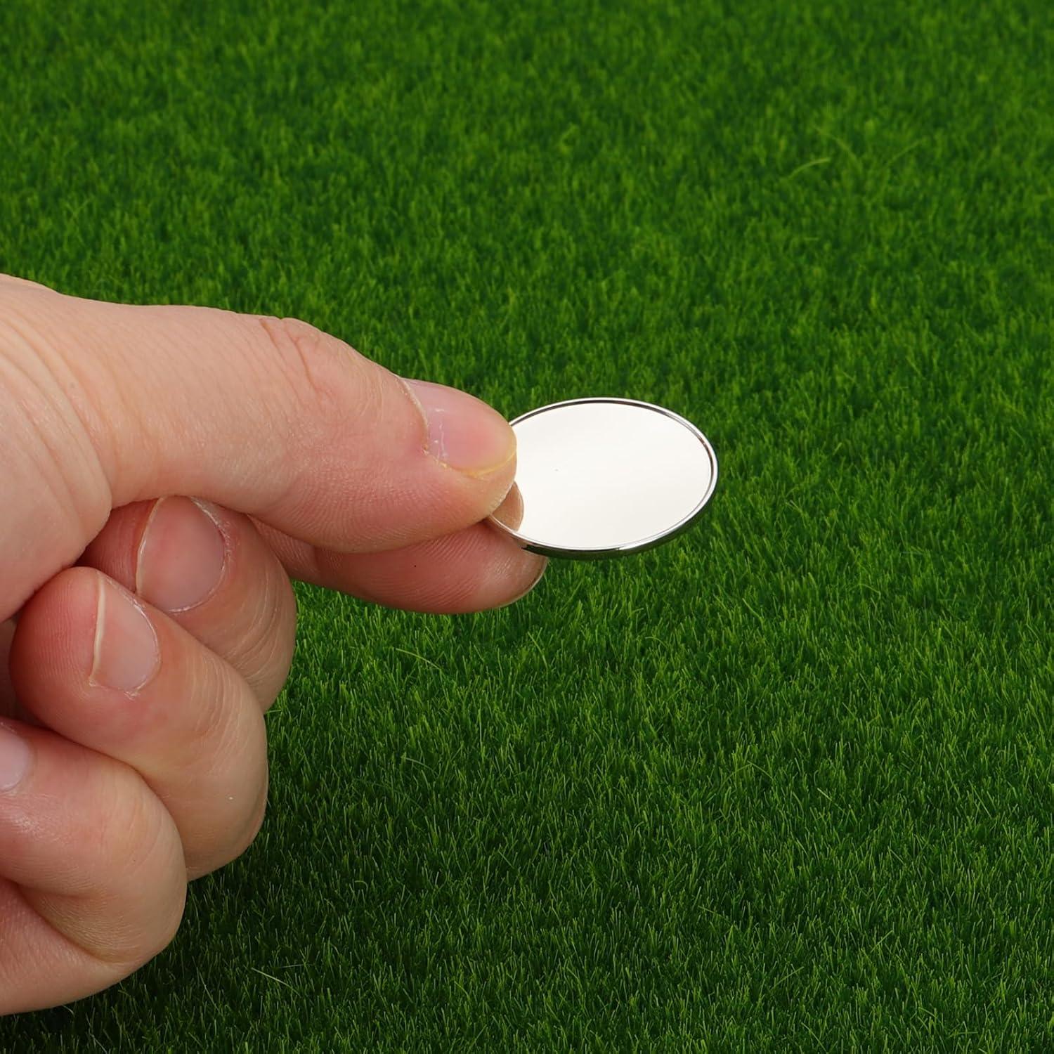 Marcadores de Pelota de Golf PATIKIL 12 Unidades 25 mm Plata