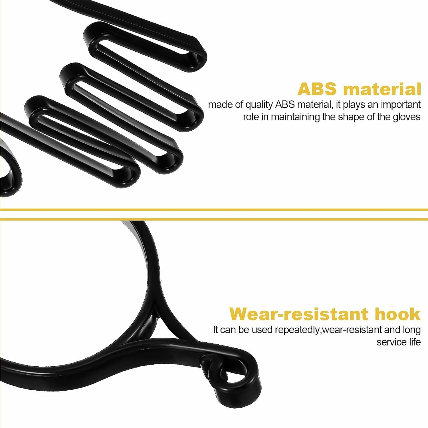 Soporte para Guantes de Golf Ymapinc 2 Piezas Negro/Blanco