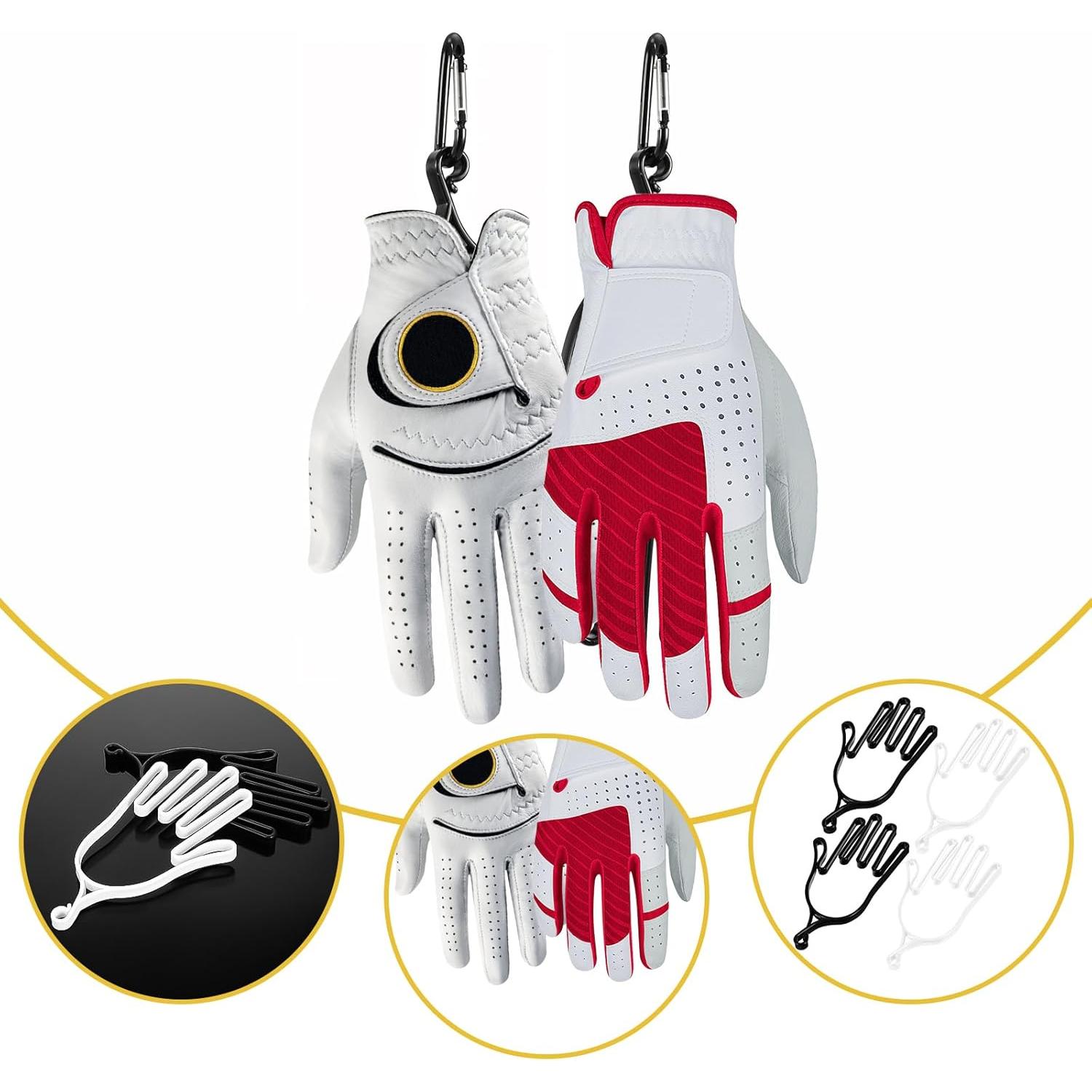 Soporte para Guantes de Golf Ymapinc 2 Piezas Negro/Blanco