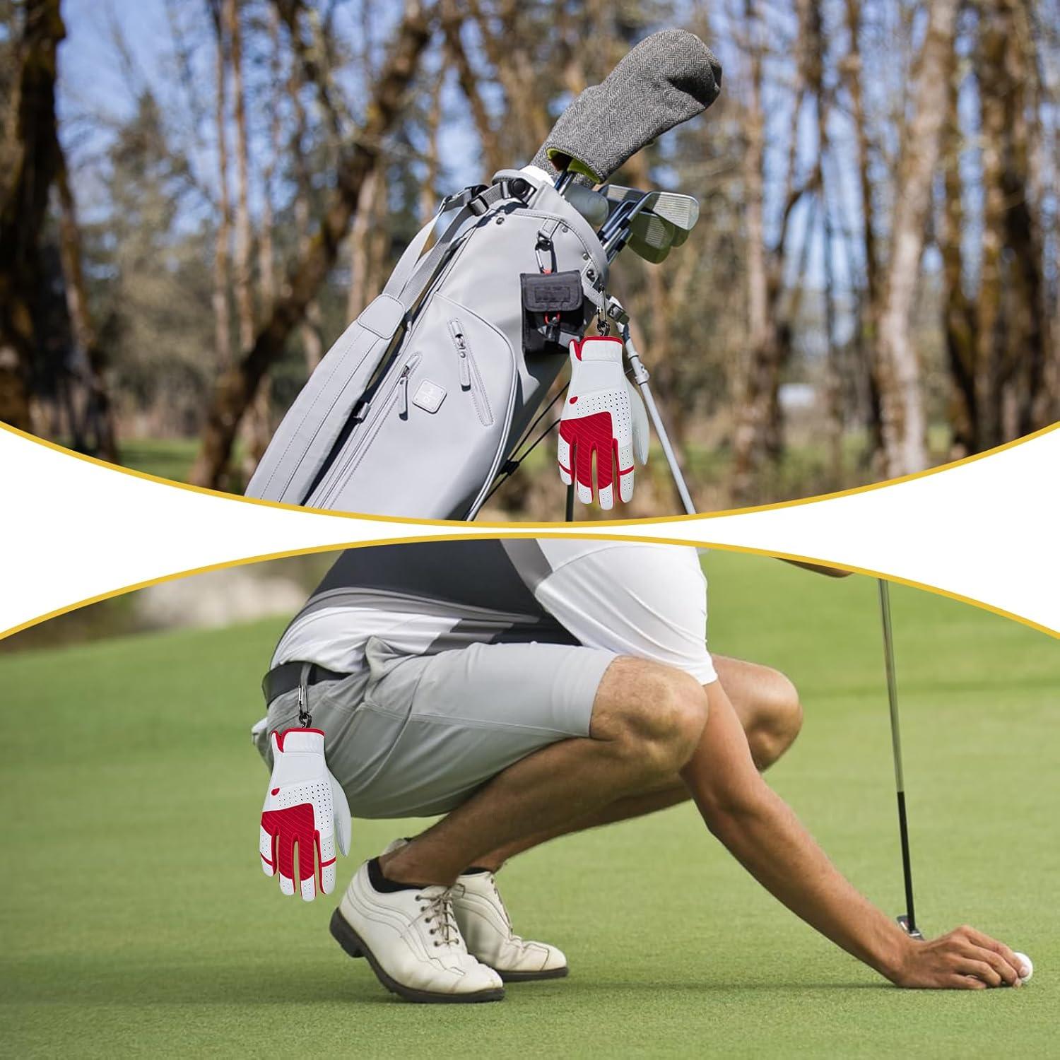 Soporte para Guantes de Golf Ymapinc 2 Piezas Negro/Blanco