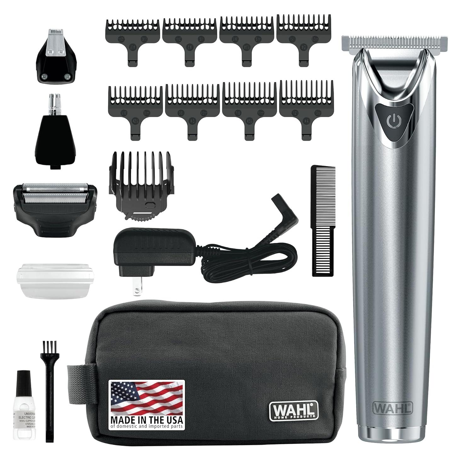 Recortadora de Barba Wahl 9864SS Acero Inoxidable 4 Cabezas