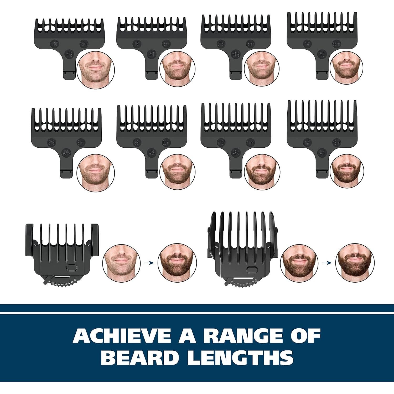 Recortadora de Barba Wahl 9864SS Acero Inoxidable 4 Cabezas