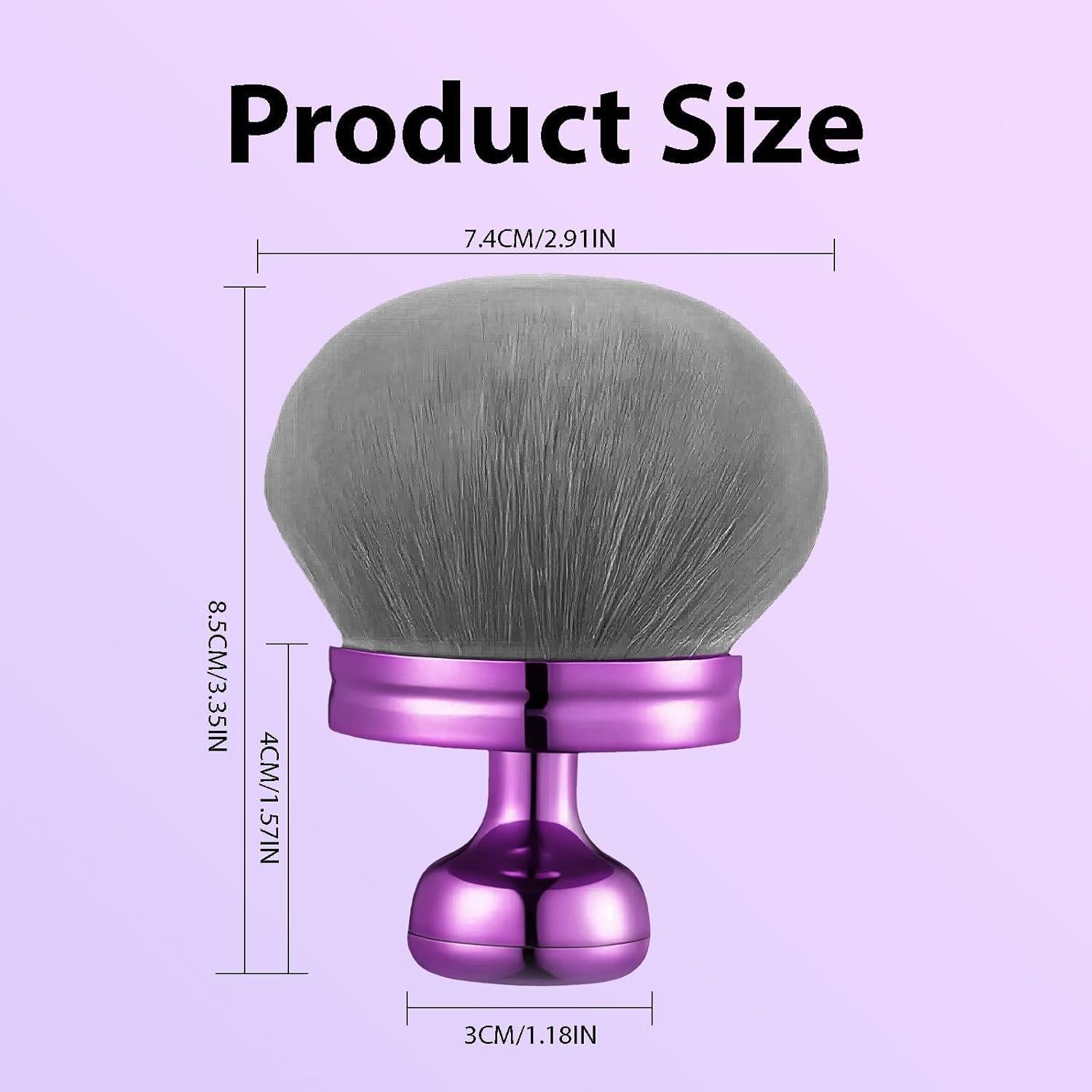 Brocha Kabuki Vegana Sam Sugar 7.62 cm para Autobronceador